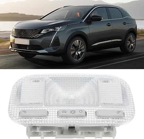Miniatura 7 de Aramox Luz de cúpula interior del automóvil, luz de lectura LED delantera, 6362N2 6362Q2 6362Z5 apta para Peugeot 308 408 3008 301, para Sega, para