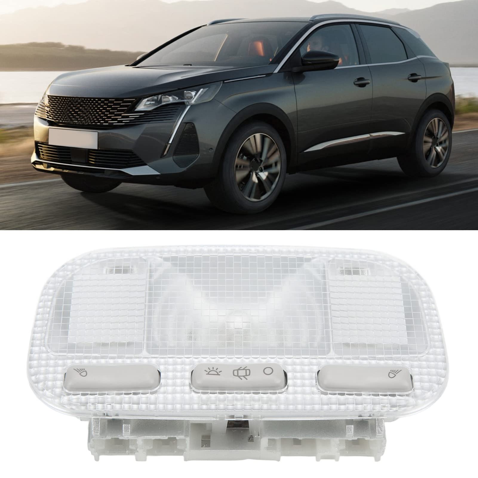 Plafoniera Interna Plug And Play ABS Shell Front Dome Lampada Lettura Resistente agli Urti Alta luminosità per Automobile