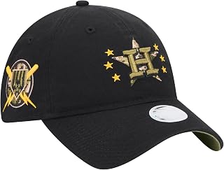 New Era Women's Armed Forces Day 2024 Relaxed Fit Adjustable Cap - MLB Ladies 9Twenty Black Baseball Dad Hat
