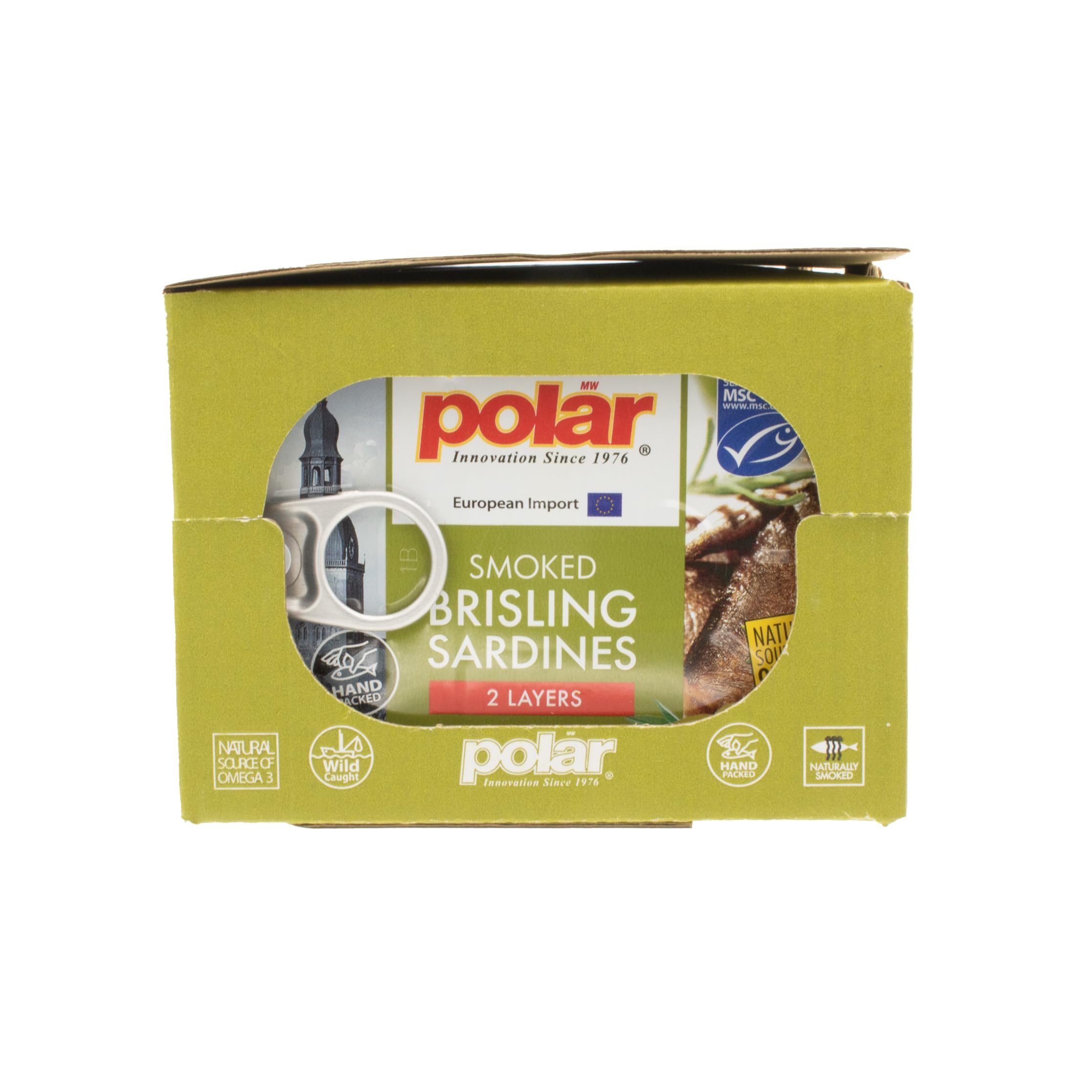 MW Polar Brisling Sardines, Smoked in Olive Oil, 3.52 Ounce (Pack of 12)