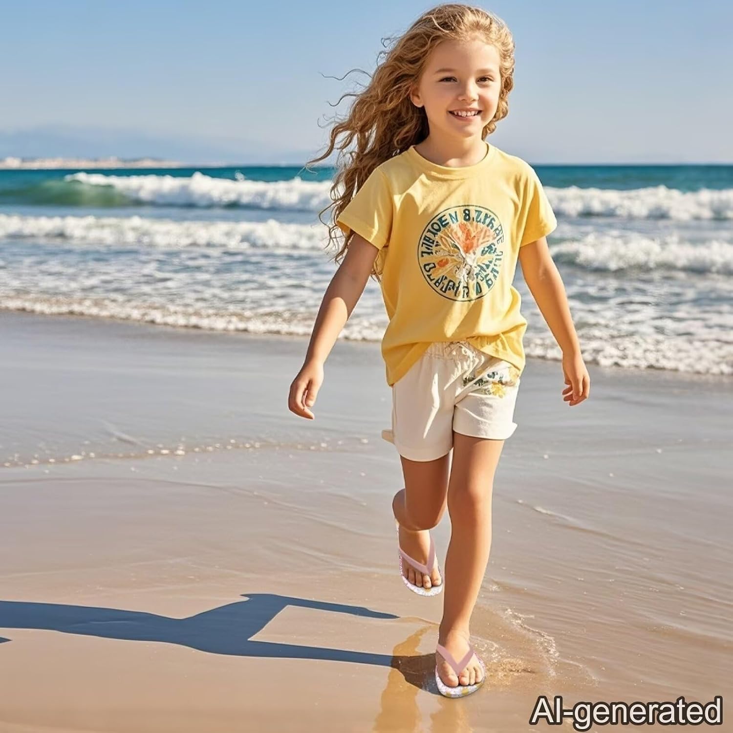 Girl's Flip Flops Kid's Non-Slip Sole Quick Drying Beach Slippers Slide Sandals Pink Straps