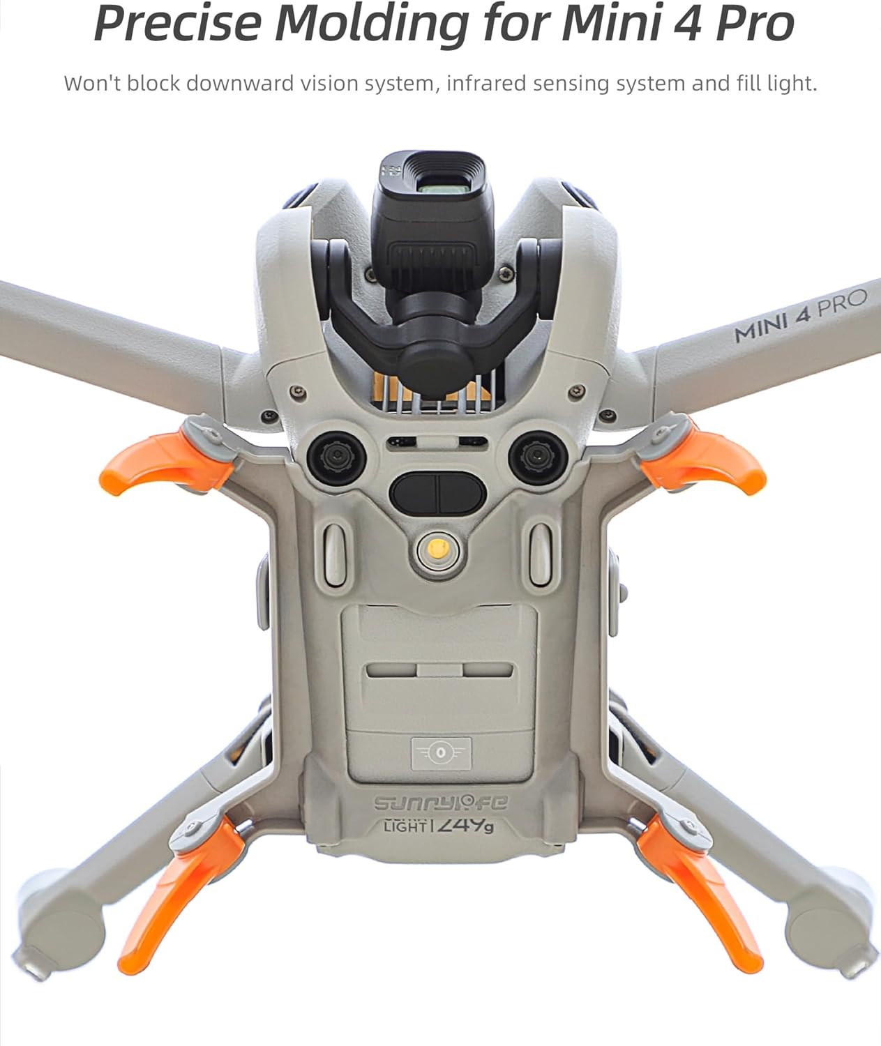 Landing Gear for DJI Mini 4 Pro Drone, Quick Release Height Extender Leg Foldable Spider Leg for DJI Mini 4 Pro Accessories (Grey)