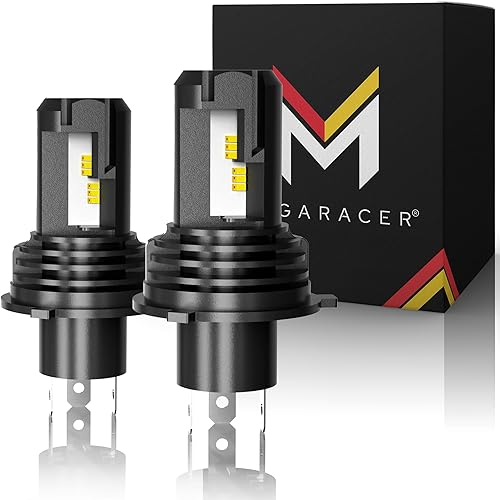 Mega Racer Bombillas LED inalámbricas H49003HB2 para faros delanteros, 6500 K, luz blanca diurna, 12 V, 50 W, 12000 lm, chip LED de calidad, IP68