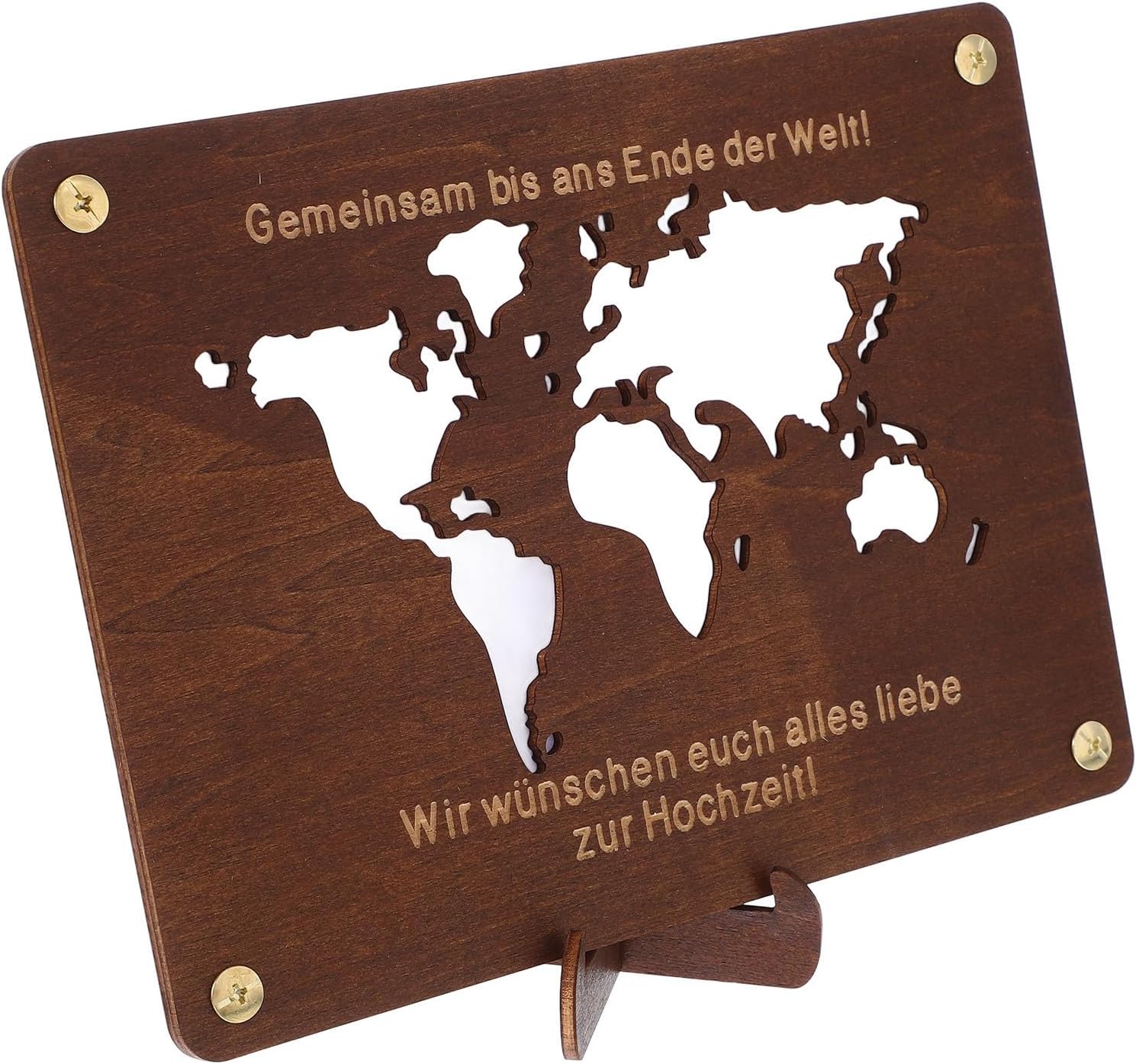 Wood Graduation Money Holder Box, Rectangular Cash Wallet DIY Xmas