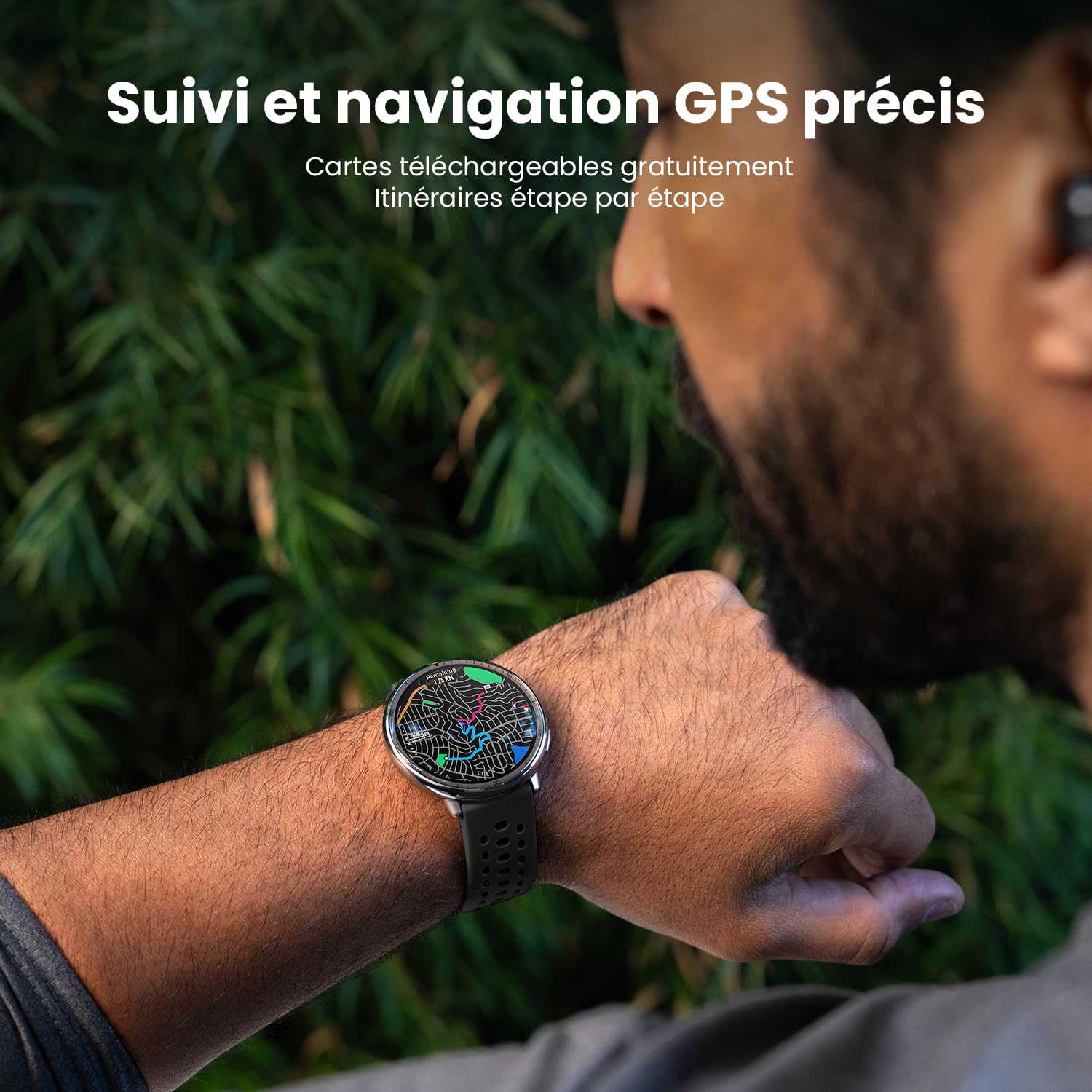 Amazfit Active 2 Smart Watch 44mm, AI, Contrôle Vocal, GPS et Cartes incluses, Batterie 10 Jours, Montre Intelligente, 160+ Modes Sportifs, 5 ATM Water Resistant pour Android et iPhone