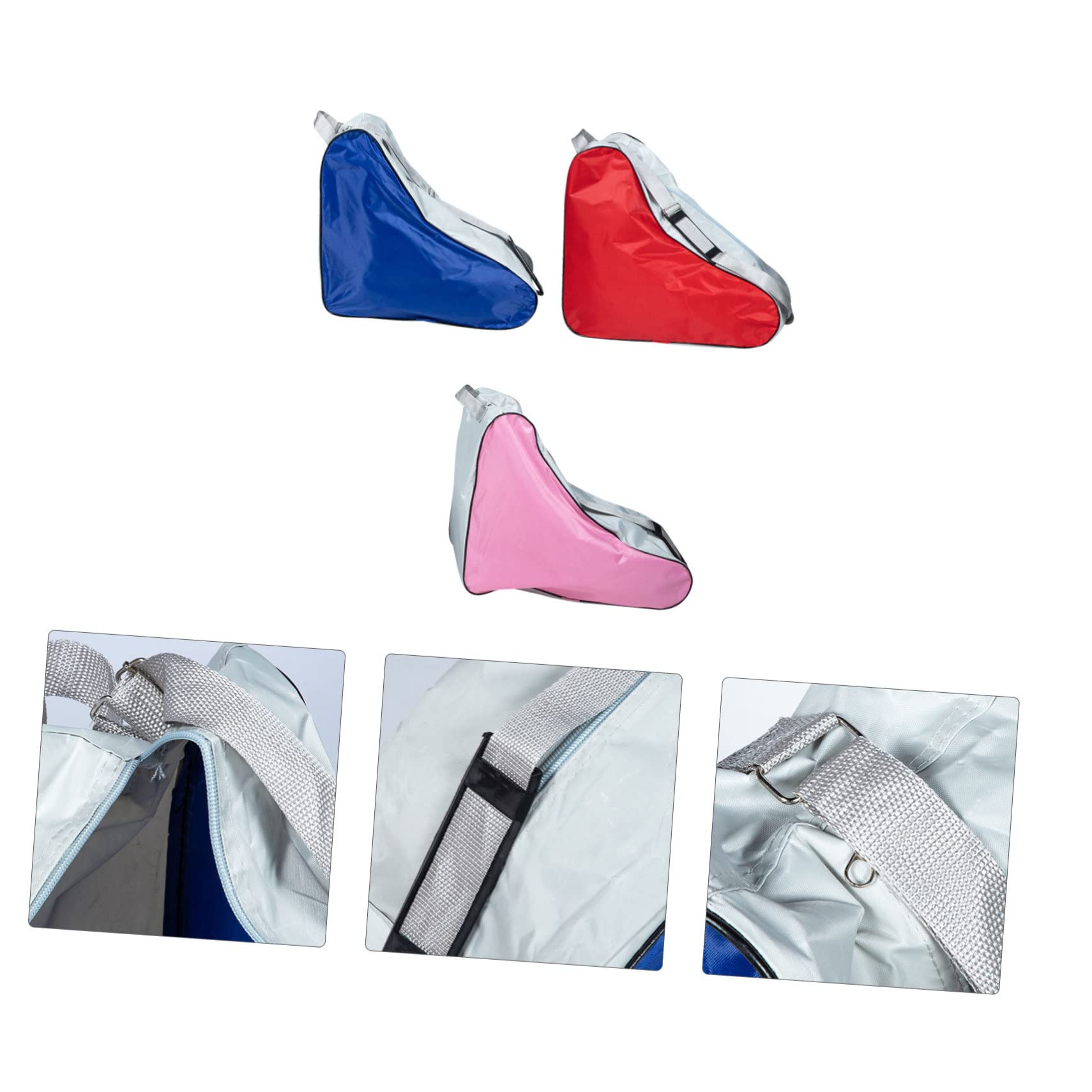 Abaodam 3pezzi Borsa Cerniera Per Pattini Rotelle Custodia Per Pattini Rotelle Portatile Organizer Per