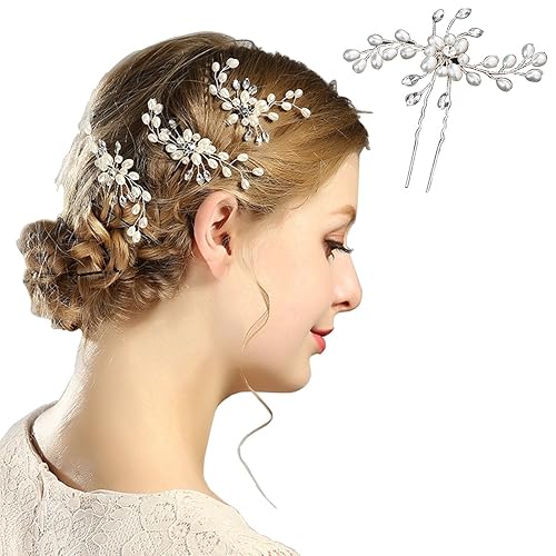 Miniatura 3 de Accesorios para el cabello para mujer, 1 par de horquillas de cristal con diamantes de imitación de cristal, paquete de 20 pinzas de cristal con