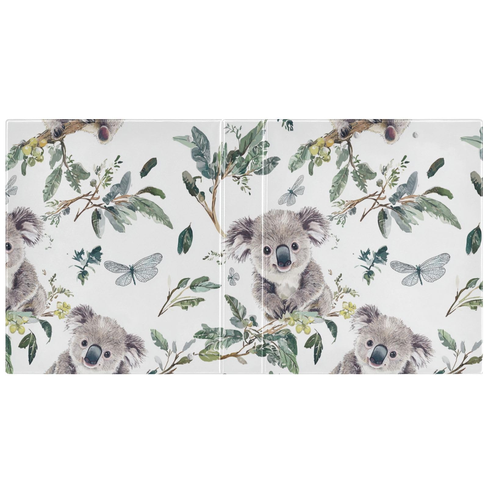 Raccoglitori da 3,8 cm con motivo a farfalla koala