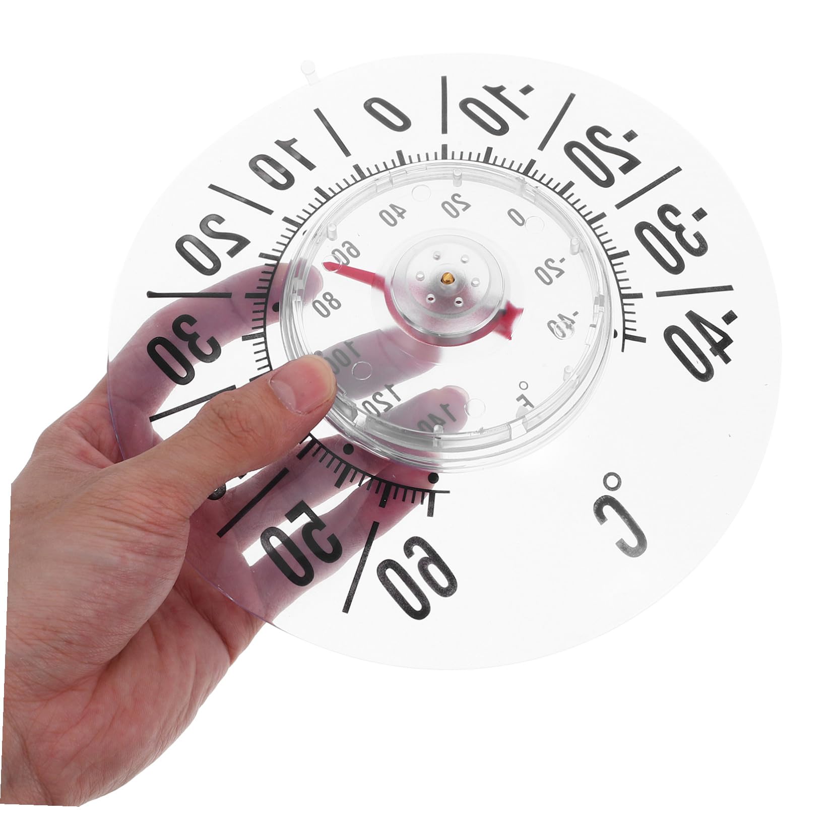 Termometro da Finestra con Ventosa 2 Pezzi 7" Quadrante Analogico Alta Precisione per Interni ed Esterni, Monitor Temperatura per Cameretta, Giardino, Balcone e Patio