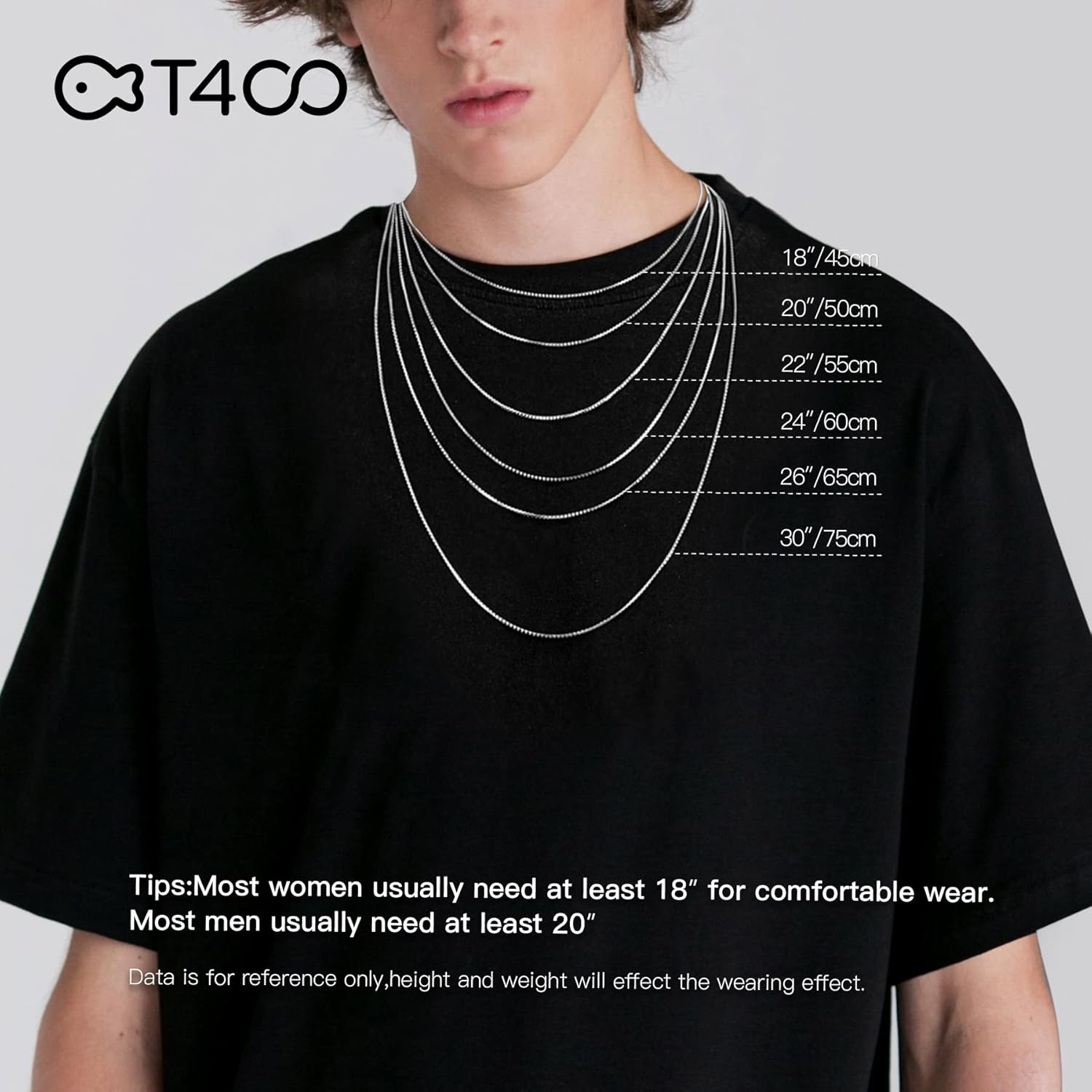 T400 925 Sterling Silver Chain Necklace 1.5mm 1mm Gold Plated Italian Box Chains for Women Men Teens 16 18 20 22 24 26 30 inches - Image 5