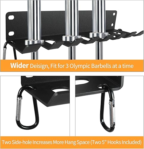 Miniatura 5 de Almacenamiento de gimnasio en casa – Soporte de barra resistente, pesas rusas, barra de pesas, equipo de estante de entrenamiento, rodillo de