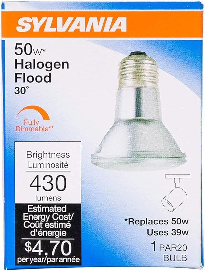 SYLVANIA 16104 6PACK Capsylite Halogen Dimmable Lamp / PAR20 Flood
