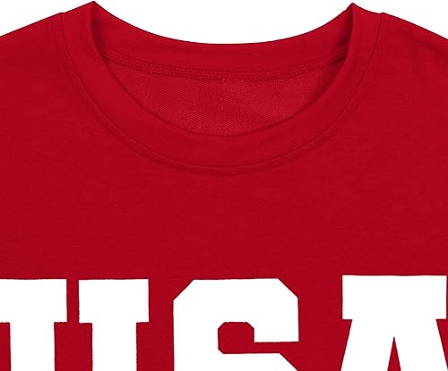 Miniatura 4 de Sudadera de Estados Unidos para mujer, camiseta patriótica con diseño de bandera americana, diseño de estrellas y rayas, para el 4 de julio