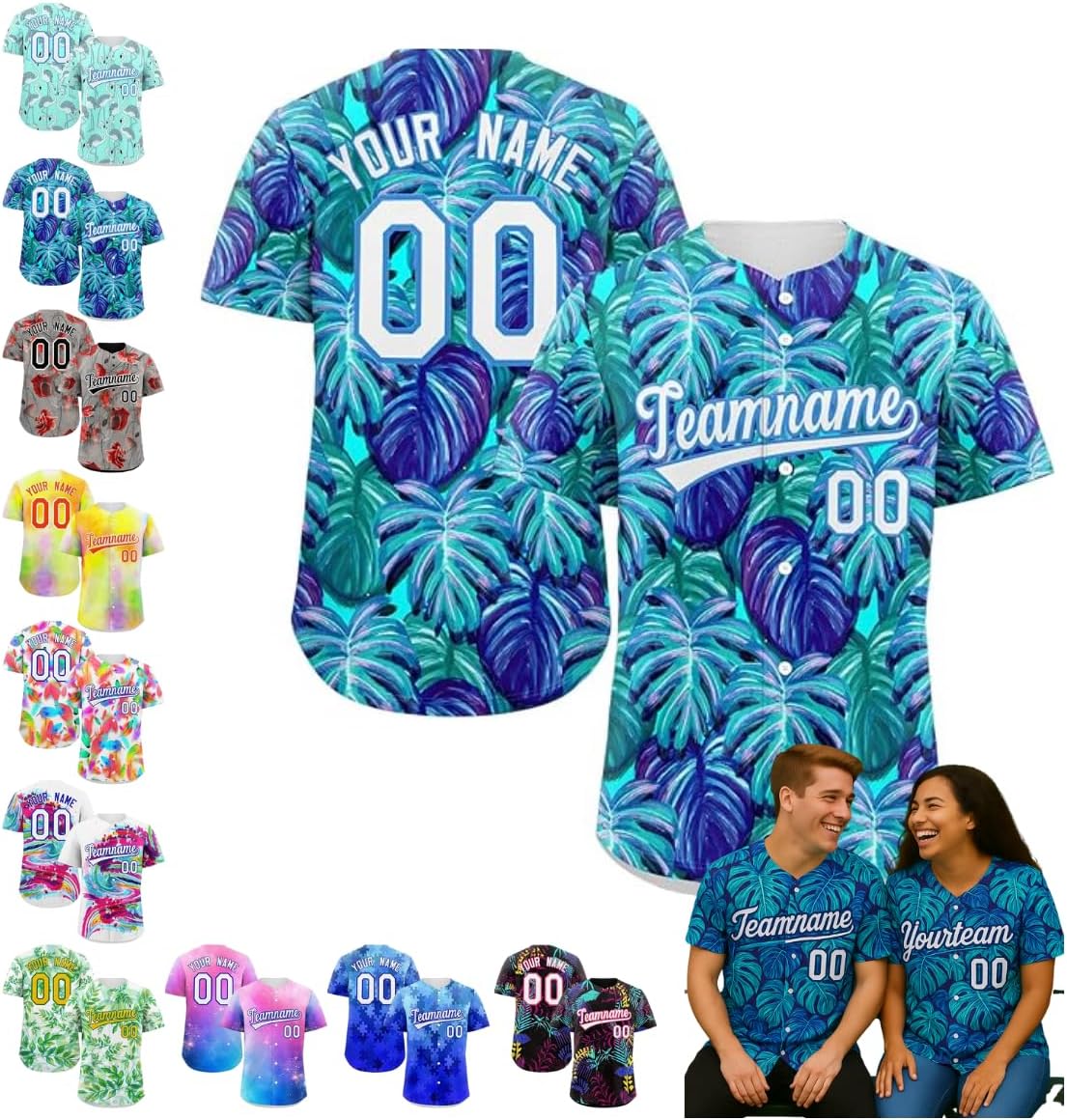 Custom Baseball Jersey Personalized Hip Hop Sports Shirt with Team Name & Number Custom Baseball Jersey for Men & Women