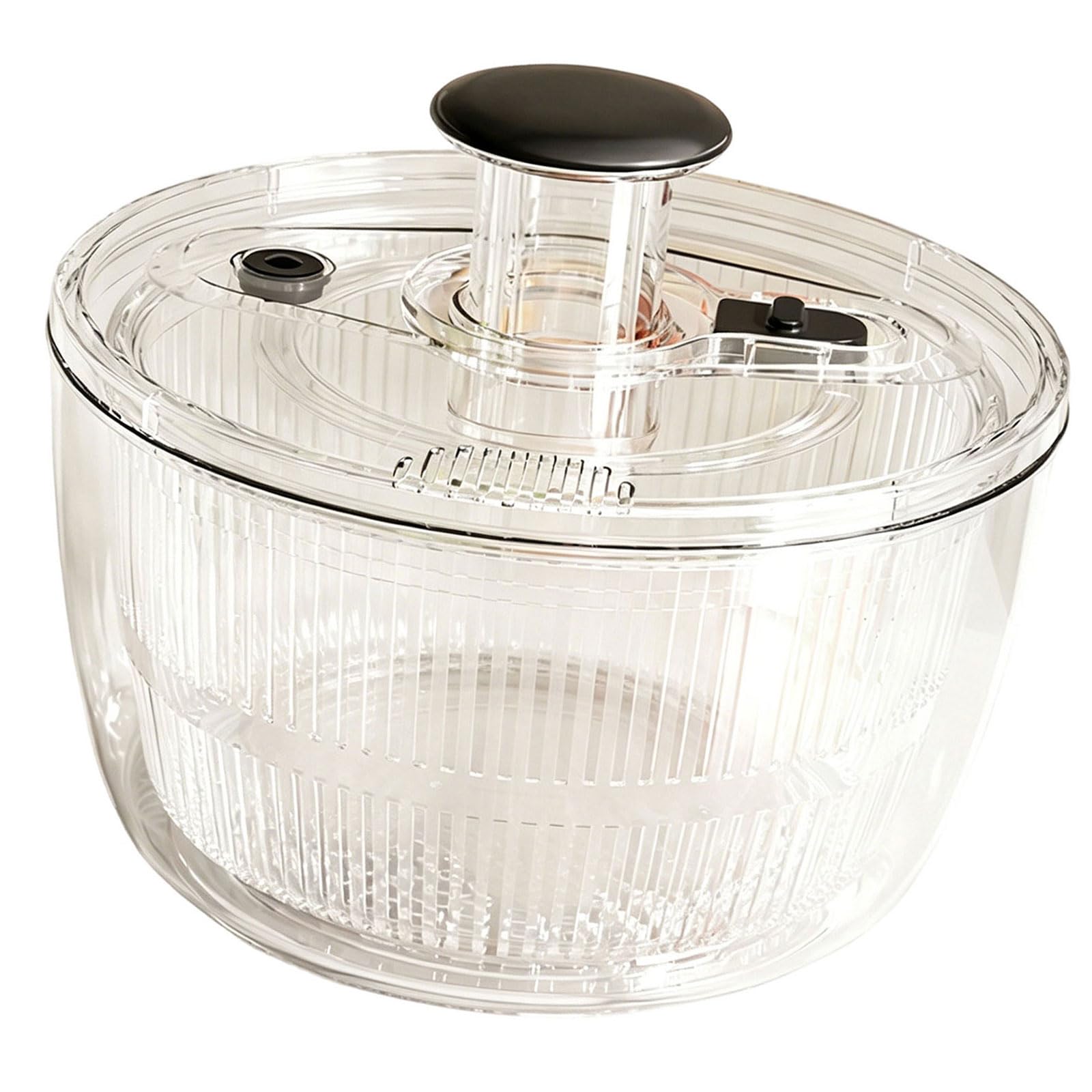 Btgghytr Fast Speed Salad Dryer Draining Basket with Smooth Rotation Systems Suitable for Most Kitchen Countertops and Sinks Salad Spindlers
