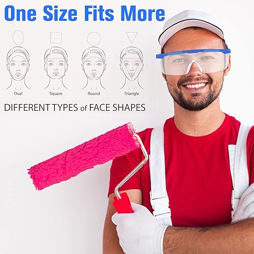 Miniatura 6 de Kigeli 20 pares de gafas de laboratorio sobre gafas, anti niebla, arañazos, gafas de seguridad para mujeres y hombres, gafas protectoras para clases