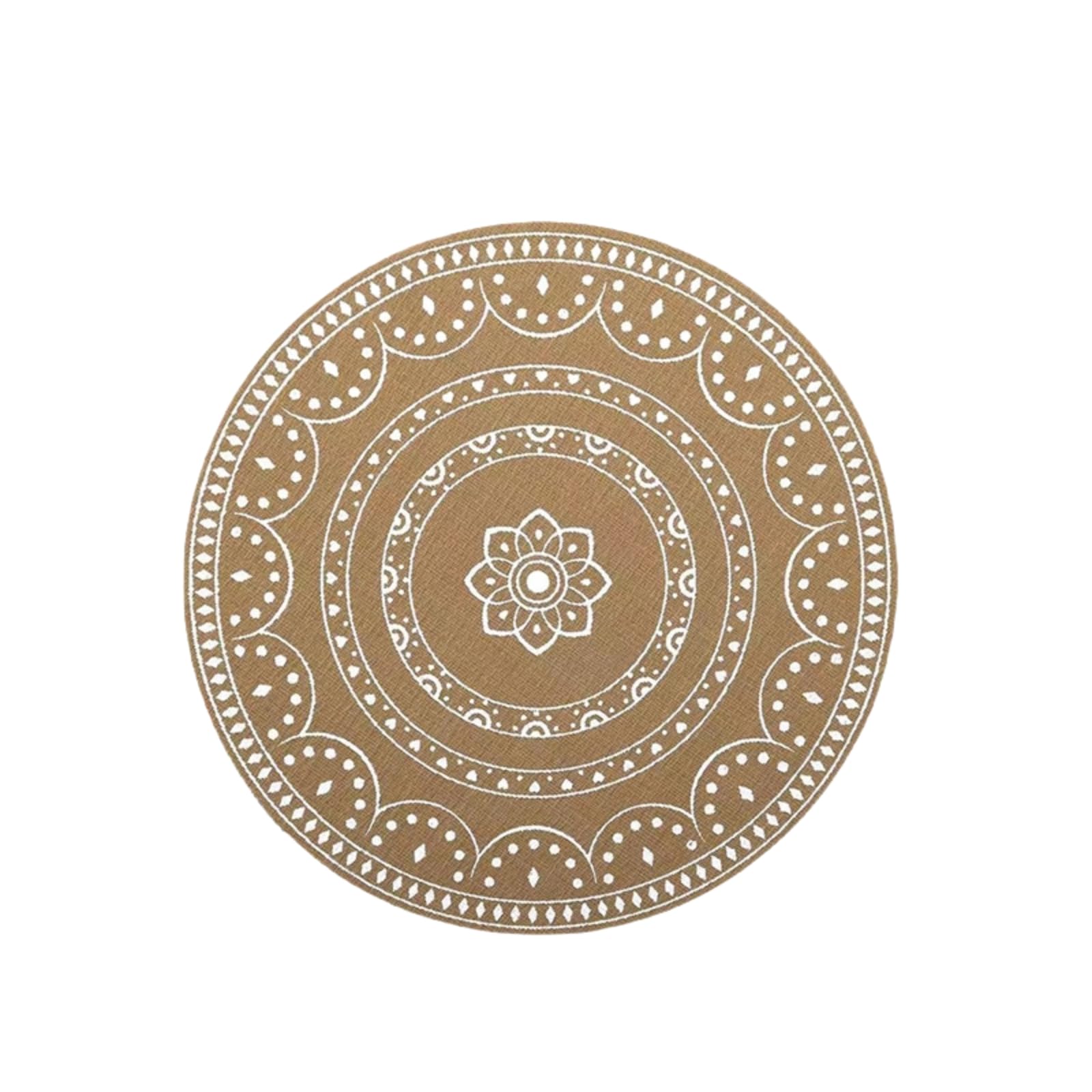 Tapis de table lavables ronds lot de 6 sets de table anti-chaleur cuisine