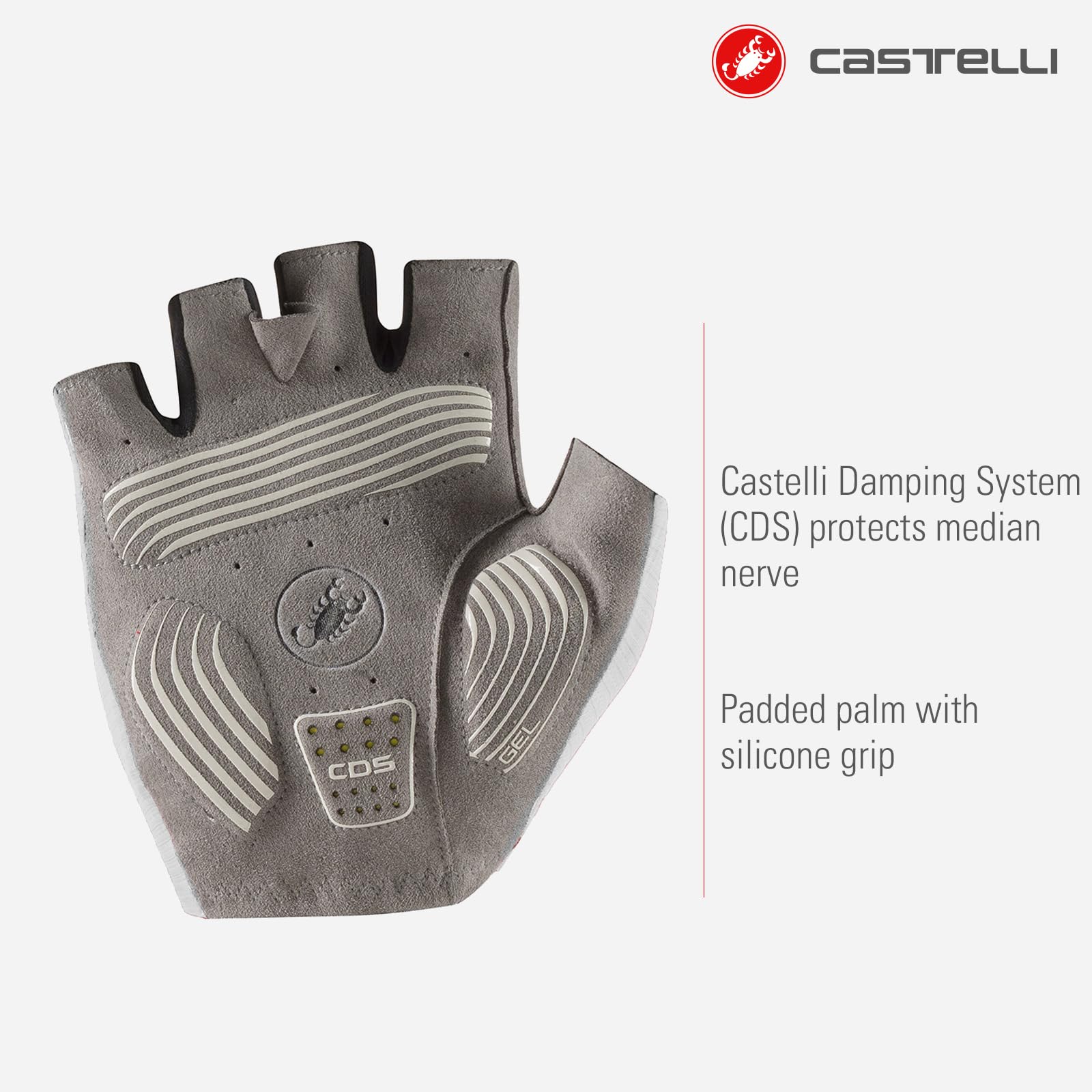 CASTELLI Herren Espresso Handschuh Kurzfinger Fahrradhandschuhe mit Polsterung & UPF Schutz für Road & Gravel Biking