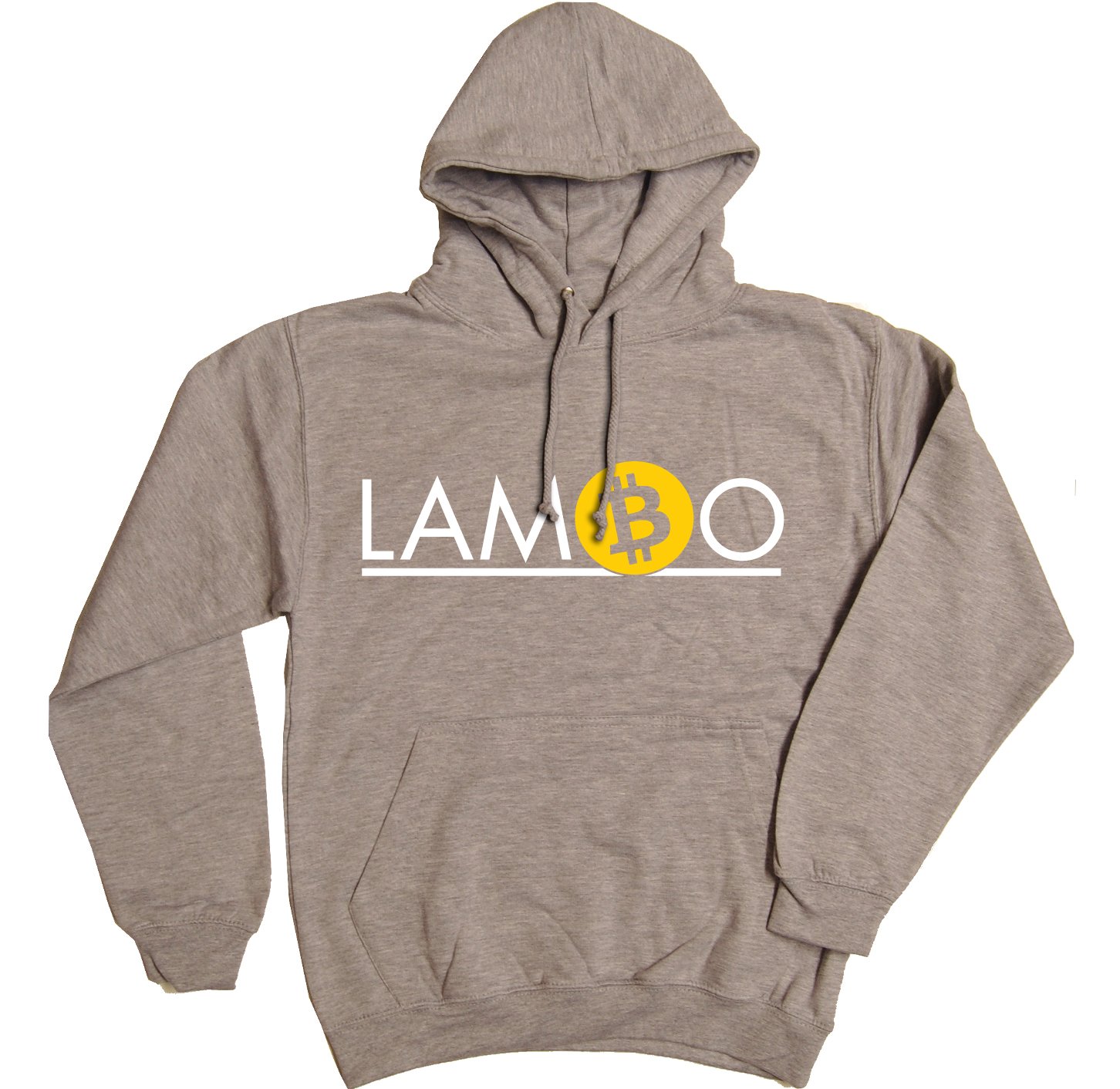 Rocket Fuel 'Lambo' Mens Funny Printed Hoodie - Grey - Small