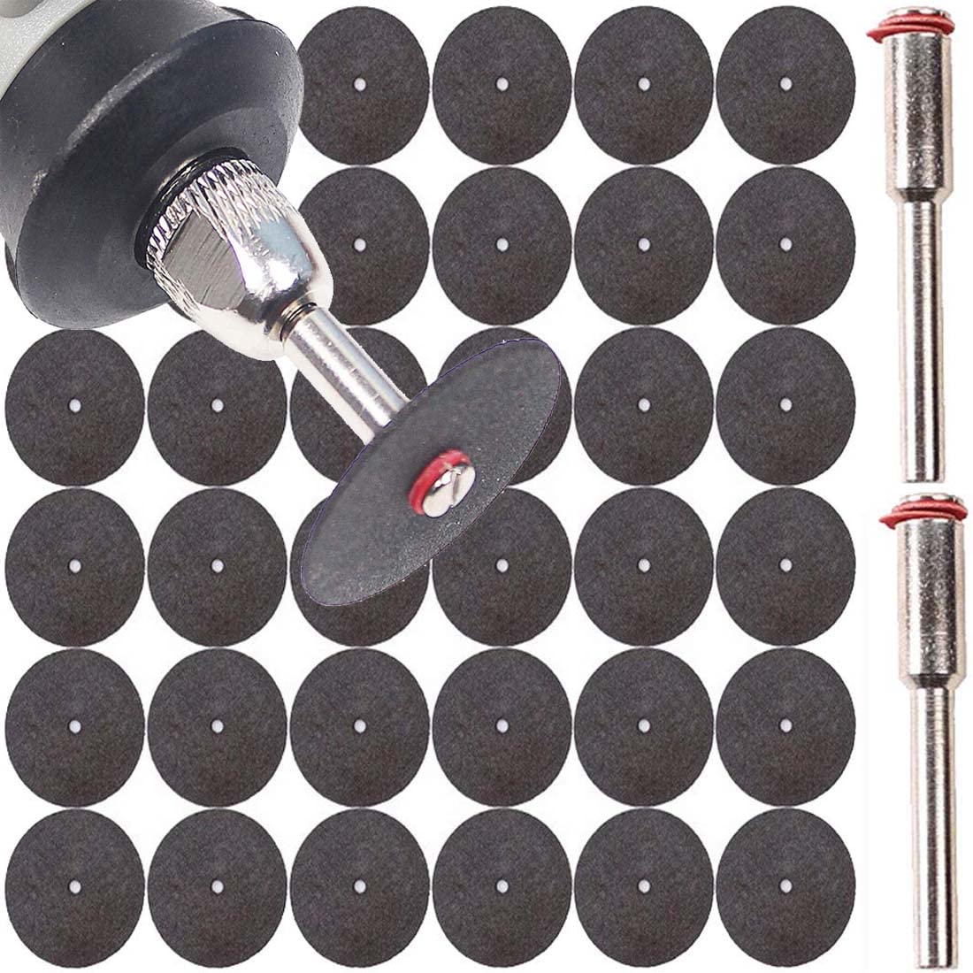 DIY Crafts Pack Of 50 Pcs, Multi, 2 Pcs Mandrel/Connecting Shank, Abrasive Resin Cutting Disc Kit For Dremel Rotary(Pack Of 50 Pcs, Multi, 2 Pcs Mandrel/Connecting Shank) (B086C4XMT1) Amazon Price History, Amazon Price Tracker