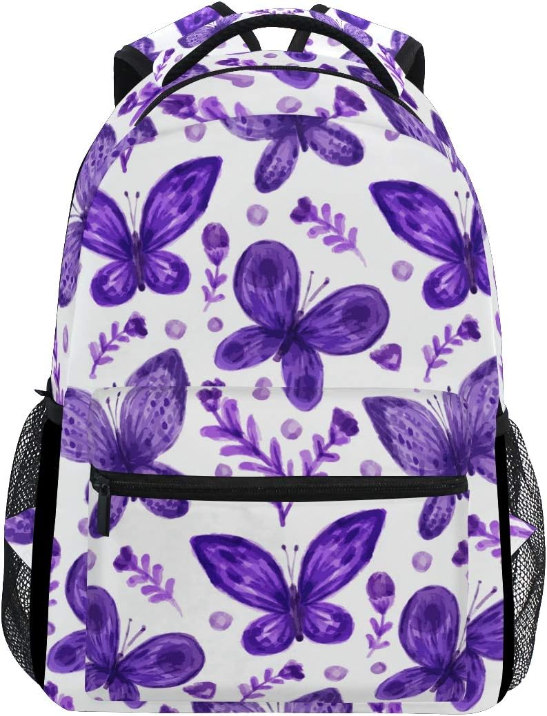 purple butterfly backpack