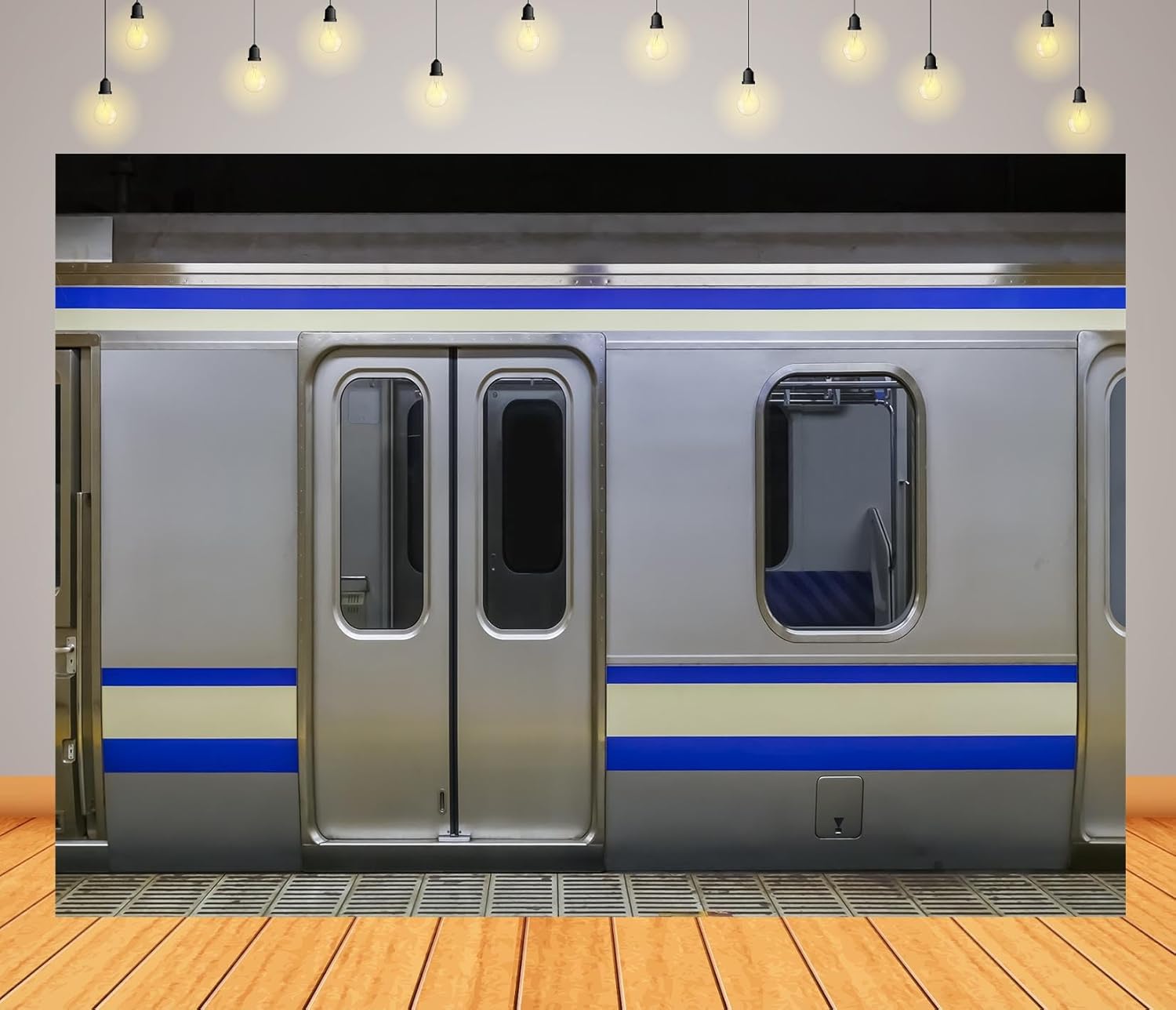Fondo Fotográfico BELECO 10x6.5FT Tela Poliéster Metro Subway