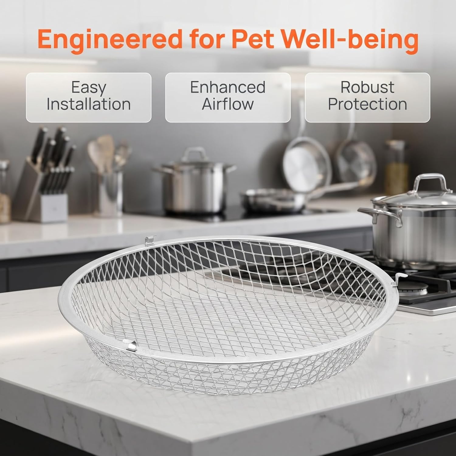 LIOOBO Reptile Heat Lamp Dome Reptile Box Lampshade -scalding Mesh Easy Install Accessory image 4