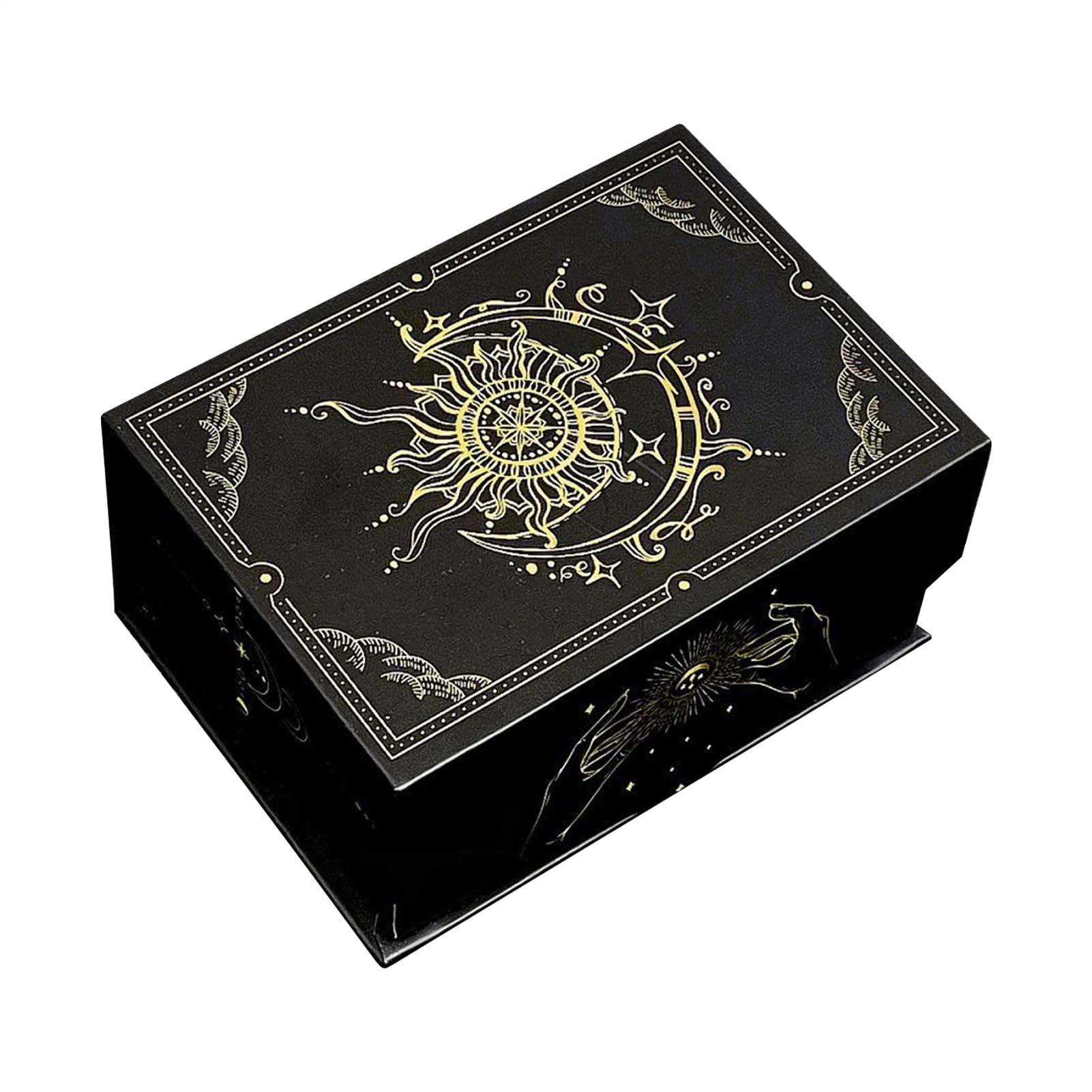 Filvczt Tarot Box, with Magnetic Lid Closure, 14x10x6.7cm, Tarot Card Storage Box, Divination Deck Storage Case, Lightweight and Ergonomic Design, for Keepsake, Meditation, Divination, Oracle