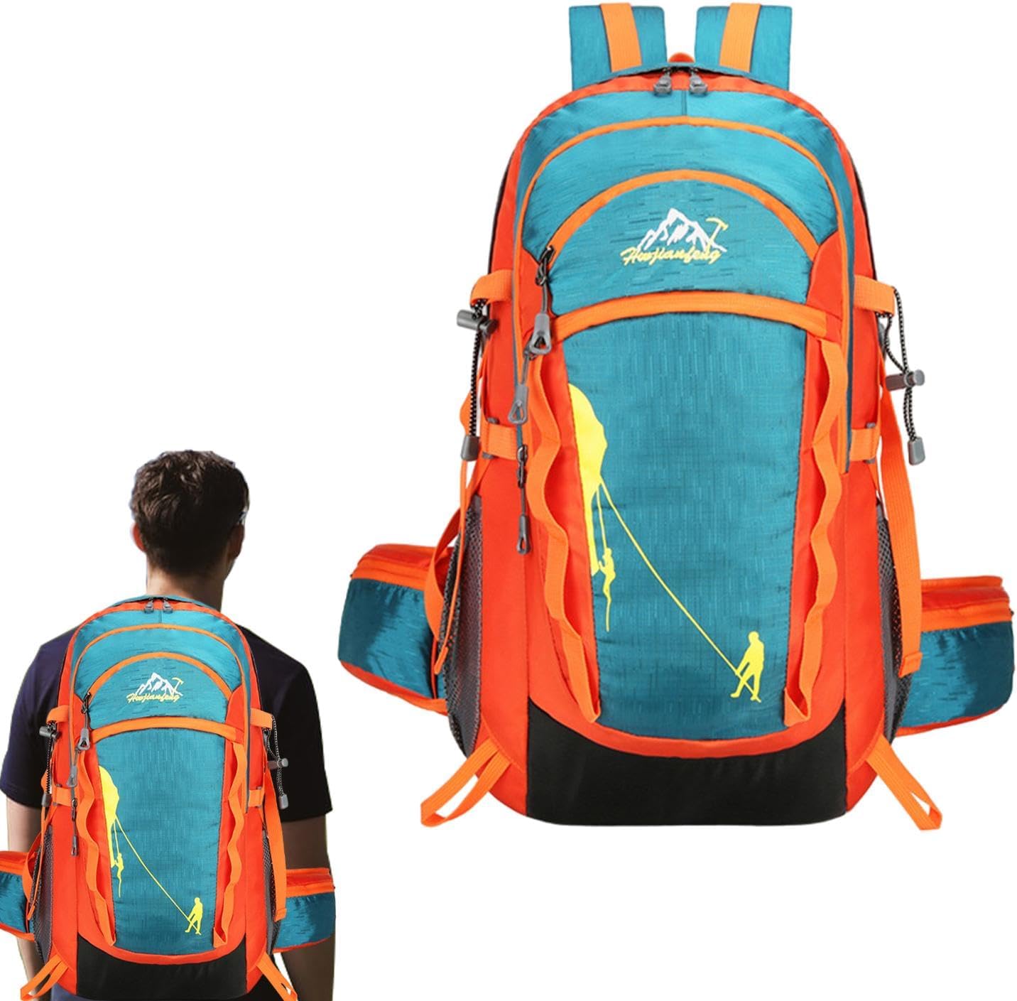 FANGZ Short Trip Travel Backpack | Waterproof Camping Backpack – Load Reduction Breathable Camping Gear Bag Large Capacity For Long Trip FANGZ Short Trip Travel Backpack | Waterproof Camping Backpack – Load Reduction Breathable Camping Gear Bag Large Capacity For Long Trip