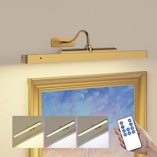Wireless Picture Light Battery Operated, 1Pack Remote Control Painting L...