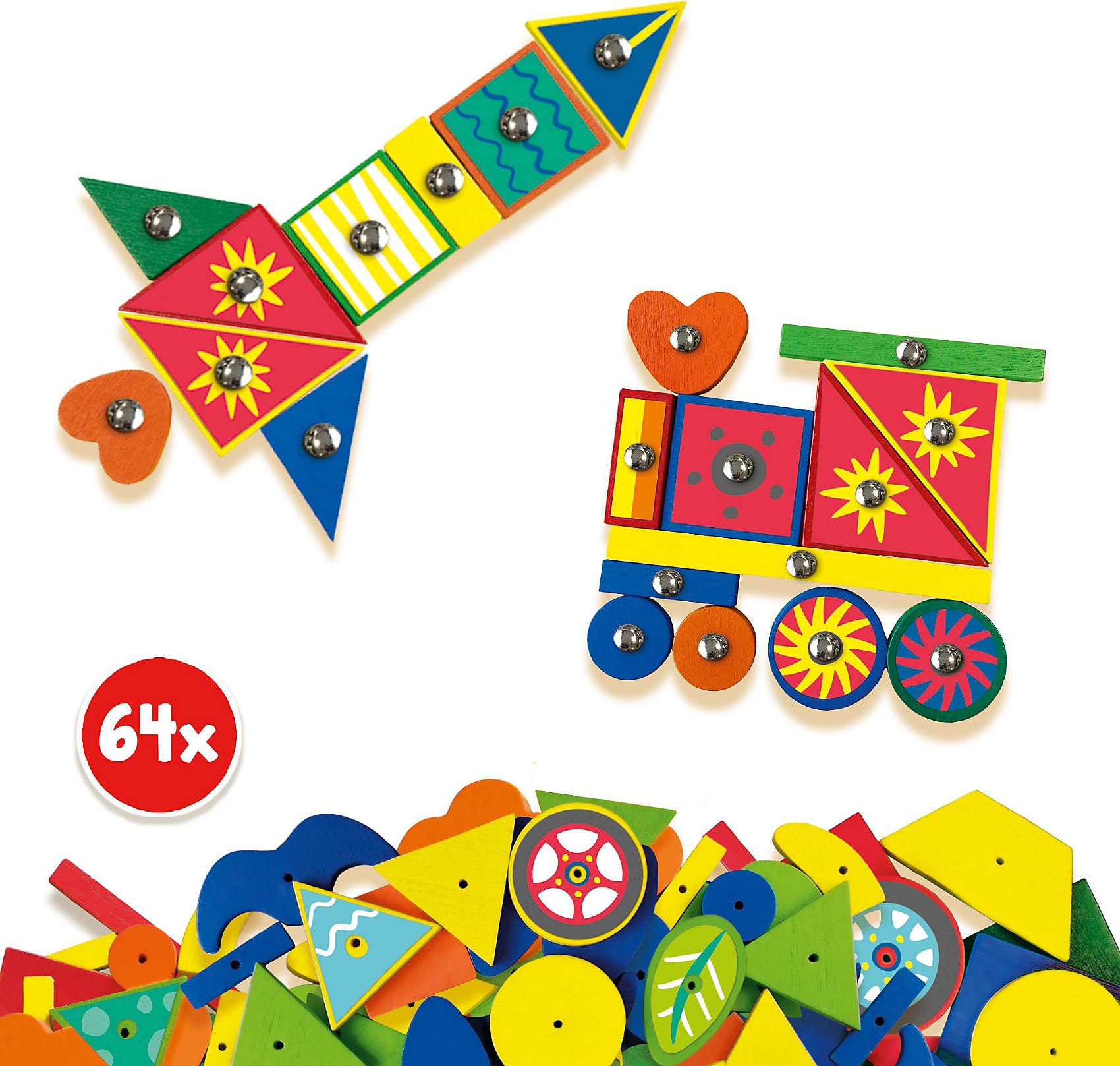 SES Creative 00925 - Martelletto con Animali Tick Deluxe, Colori Assortiti, M