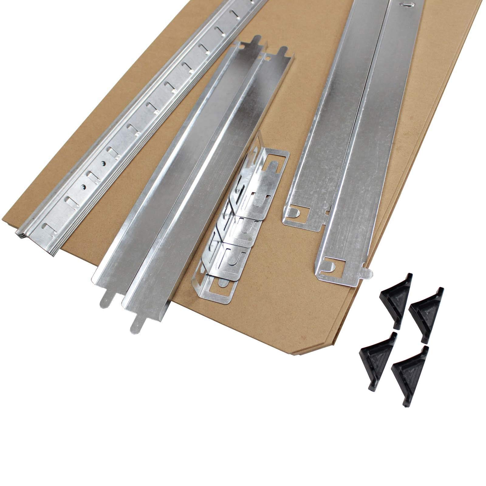 TRUTZHOLM Schwerlastregal 180x90x40 cm, 4er Set, jeweils bis 875 kg belastbar, 5 verstellbare Böden, verzinktes Stahlgestell