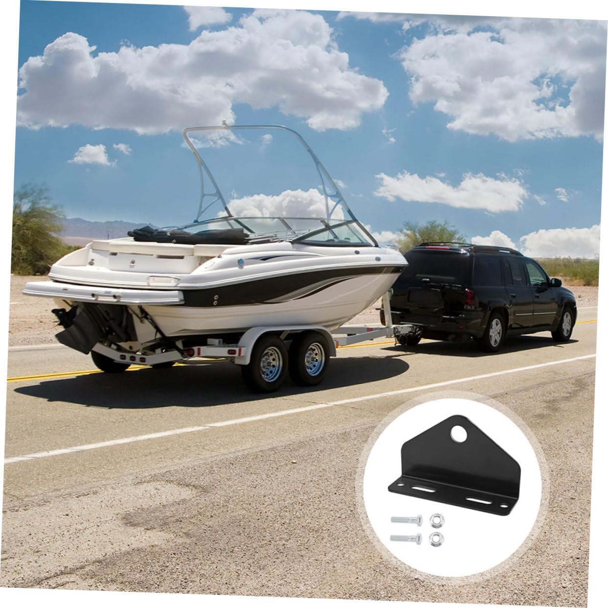 Cabilock 2-Piece Zero Turn Lawn Mower Trailer Hitch Heavy Duty Steel Universal Tow Hitch Receiver for RVs and Trucks Compatible with Mowers and Towing Accessories