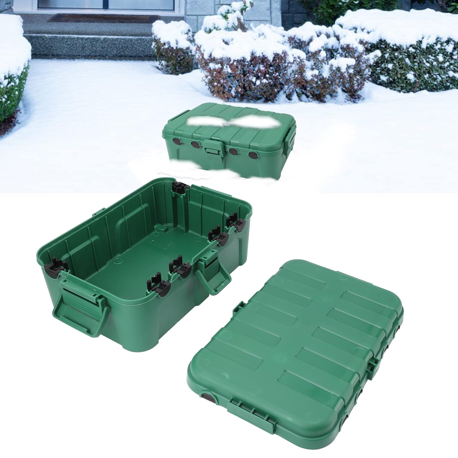 Boîtier électrique Extérieur étanche, IP54 Résistant aux Intempéries, Boîtier Couverture Connexion de Rallonge avec 6 Entrées de Câble, Protection la Prise Courant Lumière