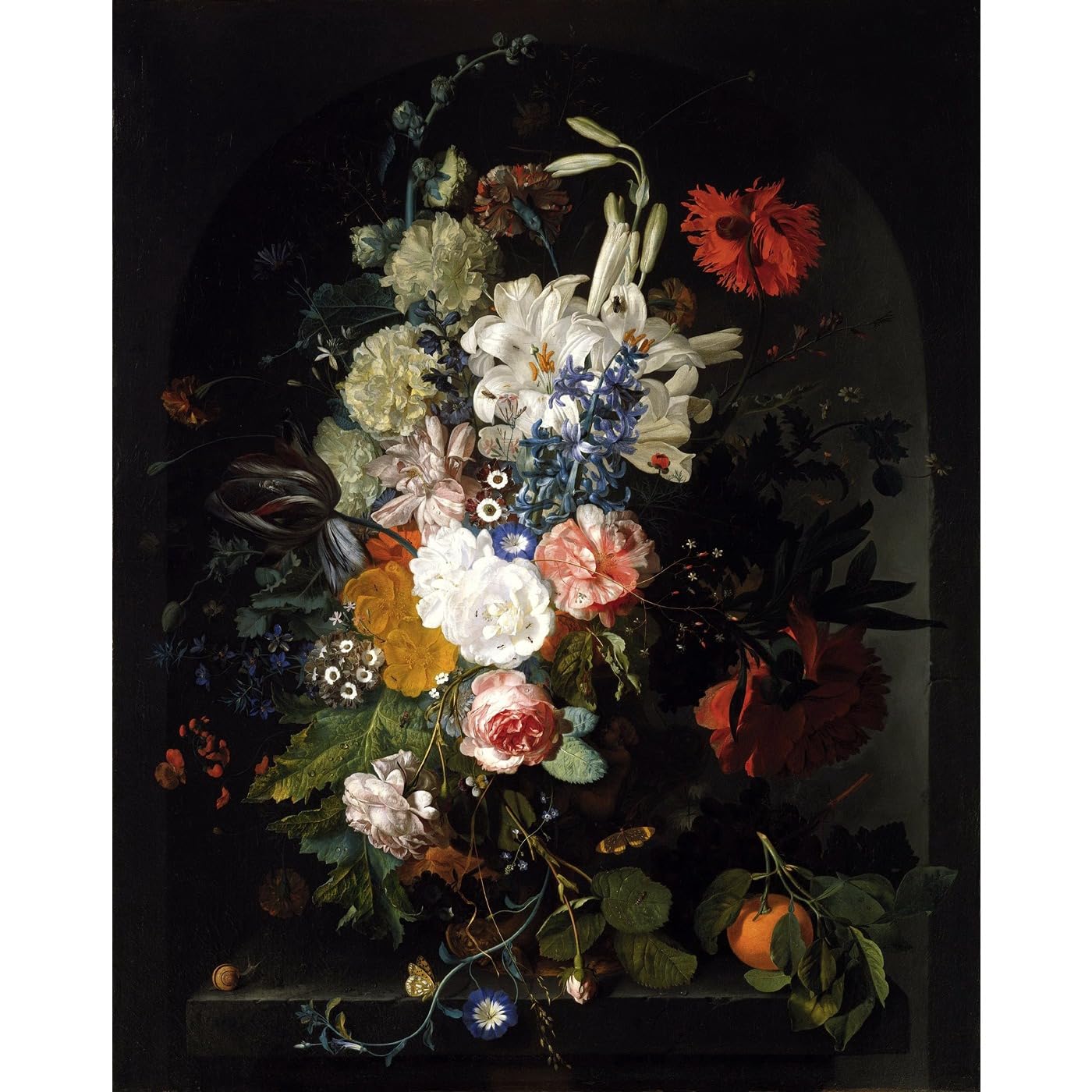 Toile roulée Bouquet de fleurs décoration murale unique musée de Vienne - 2