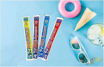 Slush Puppy The Original Squeezee Freeze Pops Ice Lolly Poles - 2 X (10 x 60mls) Red Cherry, Lemon &Lime, Strawberry and Blue Raspberry - Vegetarian, Vegan and Gluten Free - 20 Total