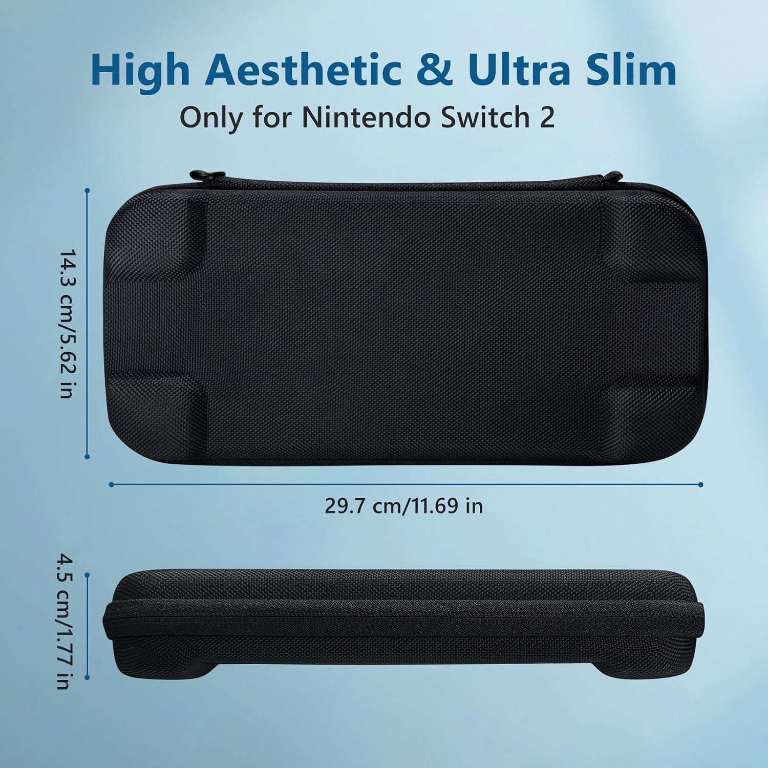 Uxilep Carrying Case Compatible with Nintendo Switch 2 (2025),Portable Hard Shell Carry Case with 10 Game Card Slots,Protective Travel Bag for Nintendo Switch 2 Console Accessories image 2