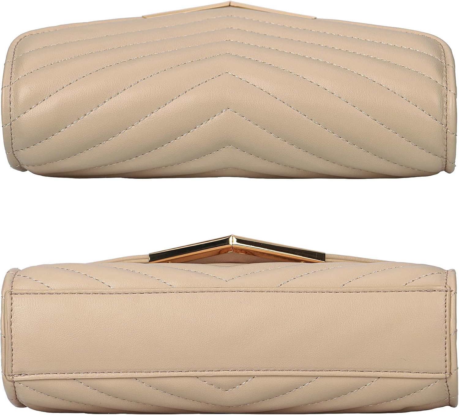 DEXMAY Women Clutch Purses Fashion Quilted Vegan Leather Envelope Evening Handbags Crossbody Bags with Chain Shoulder Strap | Fashion, Quilted, Vegan Leather, Evening, Chain Shoulder Strap - Image 5