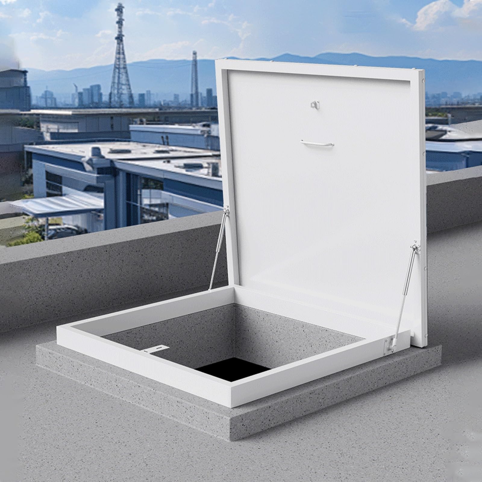 Aluminiowy Luk Dachowy, Hydrauliczne Drzwiczki Dostępowe z Miękkim