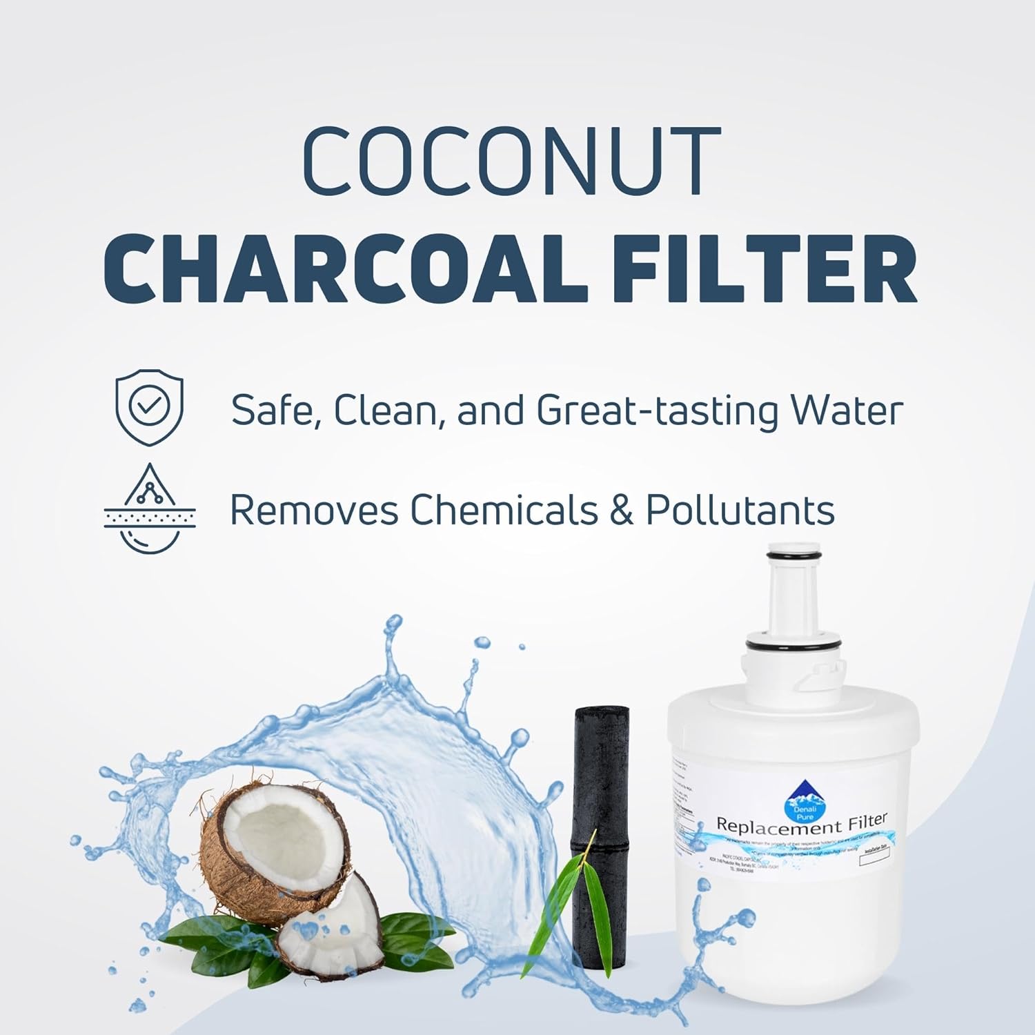 2-Pack Replacement for Samsung RS257BARB Refrigerator Water Filter - Compatible with Samsung DA29-00003G, Samsung DA29-00003B, Samsung DA29-00003A Fridge Water Filter Cartridge