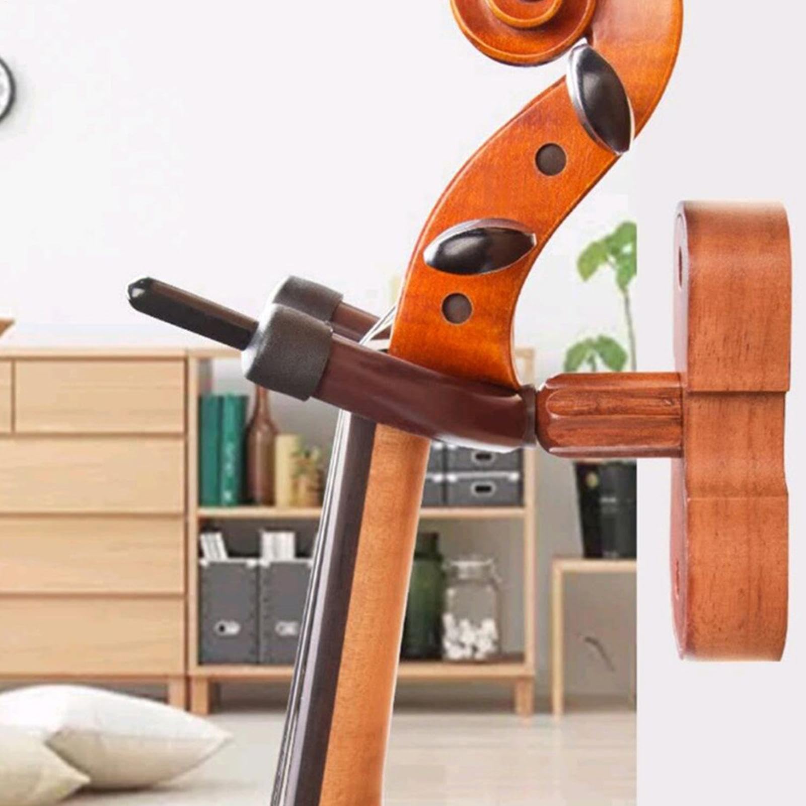 Halterung für Saiteninstrumente – starkes tragendes Design, sicherer Halt, platzsparend, einfache Installation | Gitarren- und Violinhalter, Wandhalter für mehrere Instrumente, oder Studiogebrau