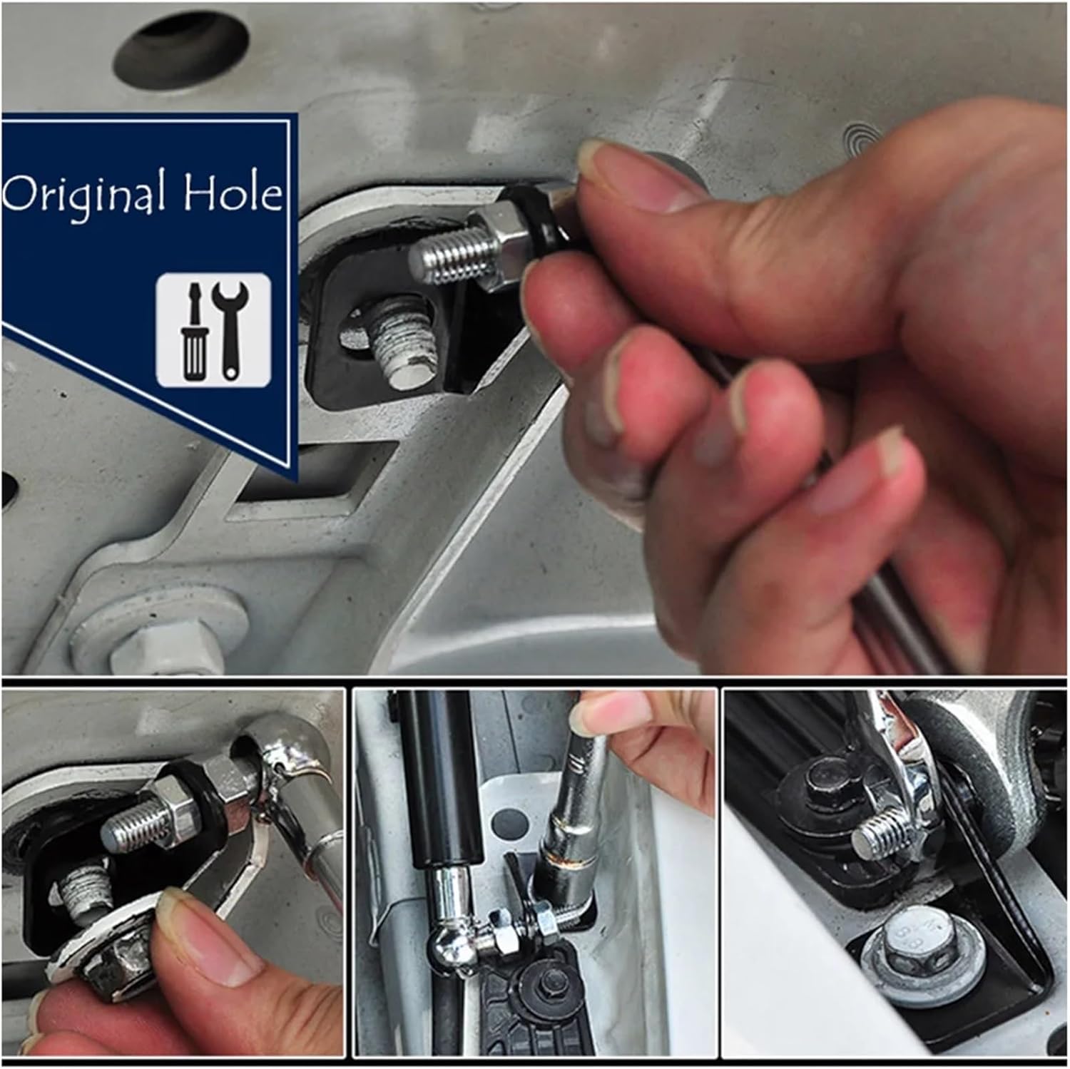 Compatible With Malibu 2016-2023 Car Refit Bonnet Hood Gas Shock Lift Strut Bars Support Rod Car-styling