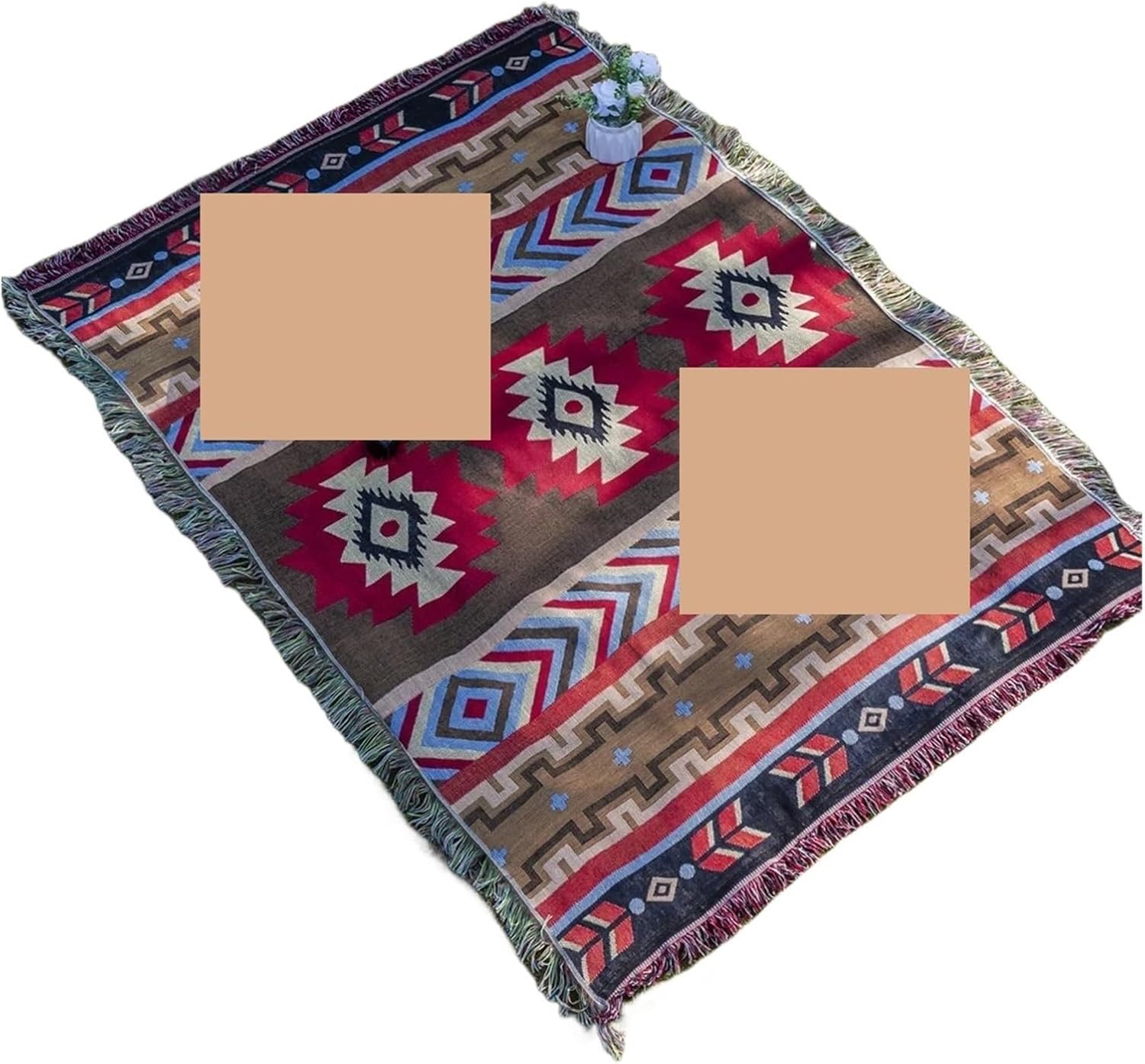 Multipurpose Waterproof Picnic Mat, Retro Bohemian Blanket & Placemat for Camping Outdoor Travel