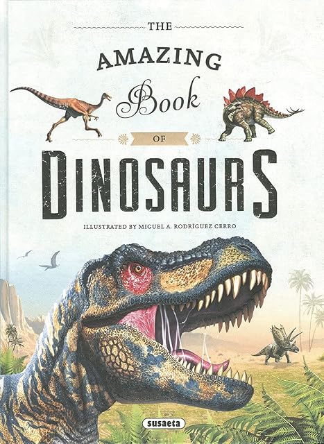 Portada de The amazing book of dinosaurs