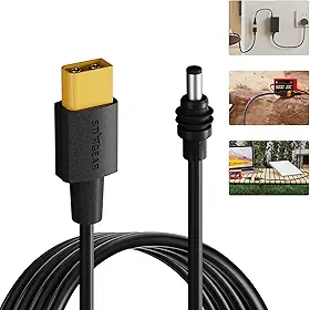 Cabo de Alimentação CC 1,5 m/5 pés, Conector Macho XT60, Compatível com Starlink Mini