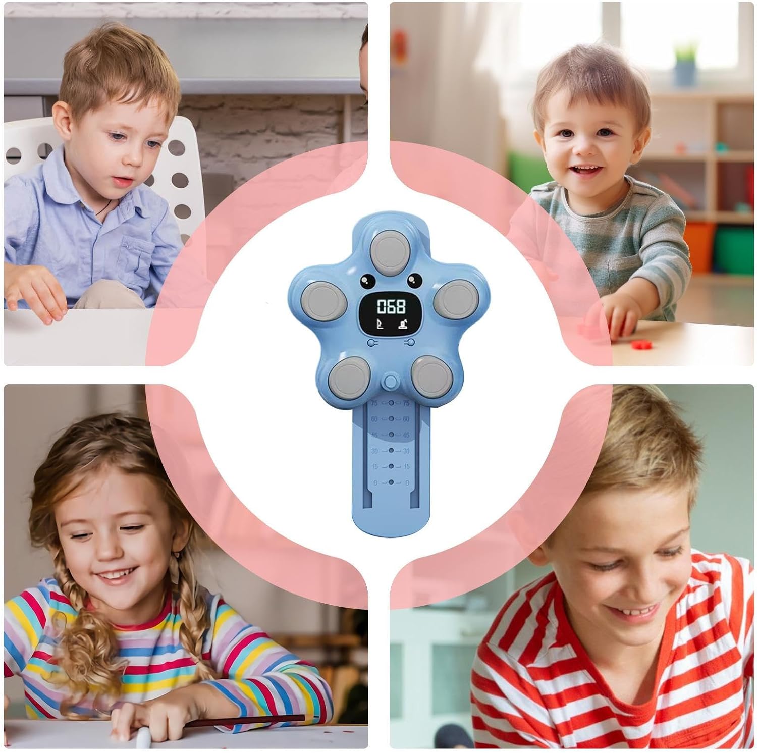 Vertical Jump Tester, Vertical Jump Measurement Tool, High Jump Counter, Touch Smart Exercise Counter Growth Chart for Indoor Fitness Kids 3 Years Old and + Workout Children Teens Parent