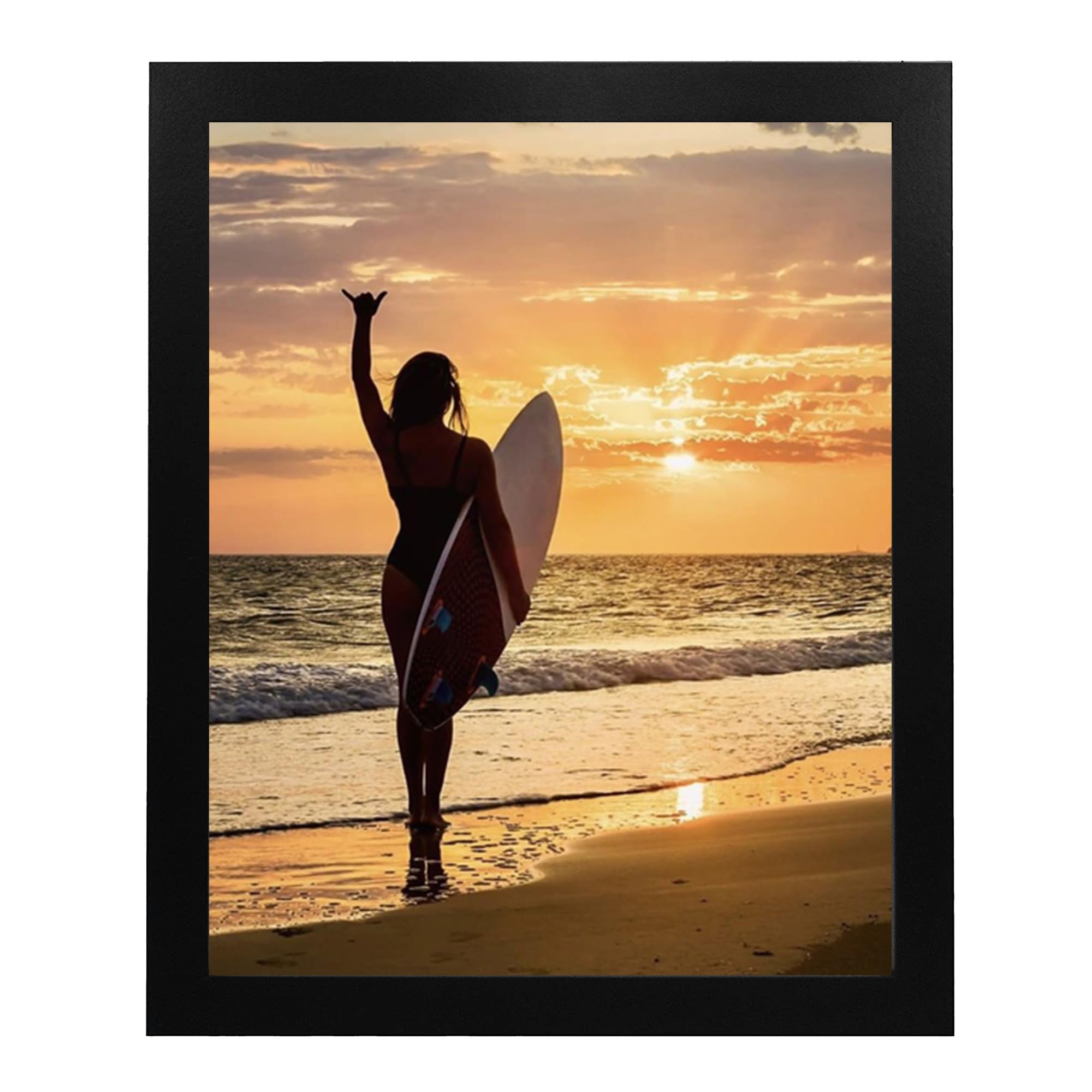 Amazon.com: AMERICAN LUXURY GIFTS Mahala Surfer Girl Sunset