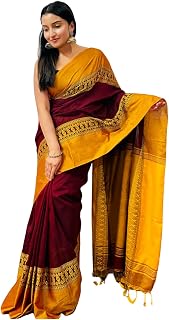 dB DESH BIDESH Women’s cotton saree for woman soft mulmul trending georgette farewell saree for women organza tissue new d... Price In India