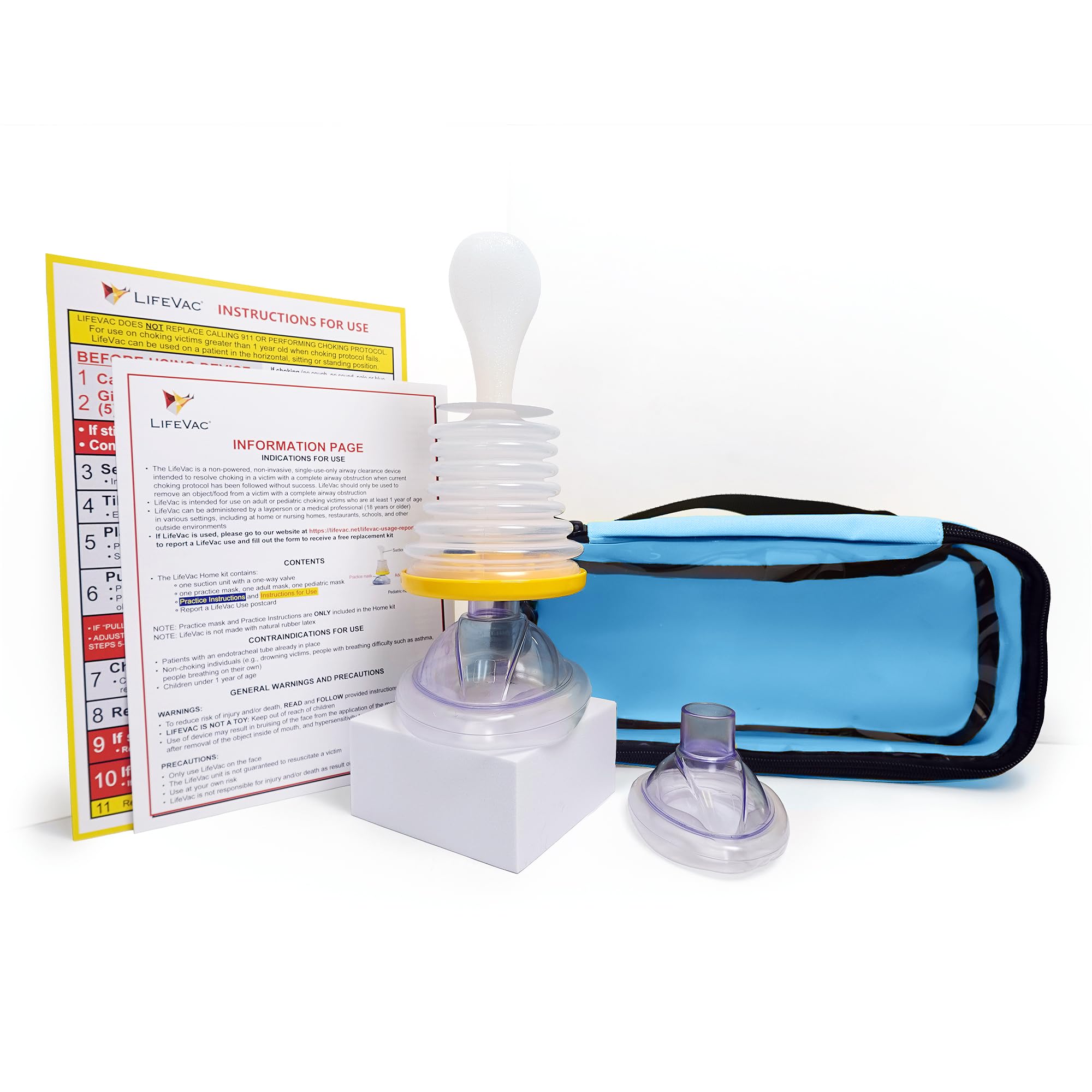 衛生医療用品・救急用品 LIFEVAC  KIT Amazon.com: LifeVac Blue Travel Kit - Portable Suction Rescue