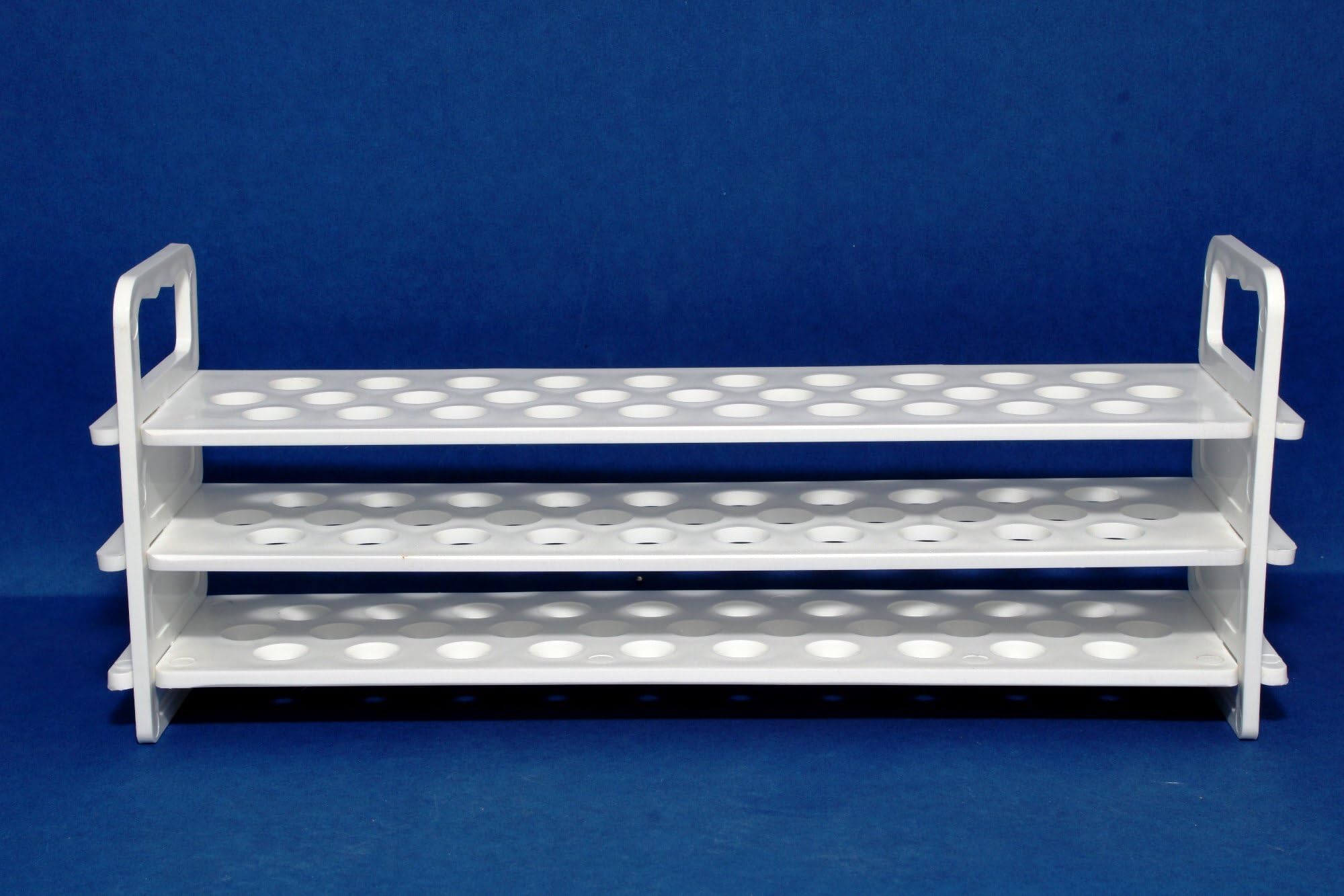 Diagnoware Polypropylene Test Tube Stand, 3 Tiers, 31 Holes, Pack of 1 | for laboratory, school, colleges practical labs-image-49